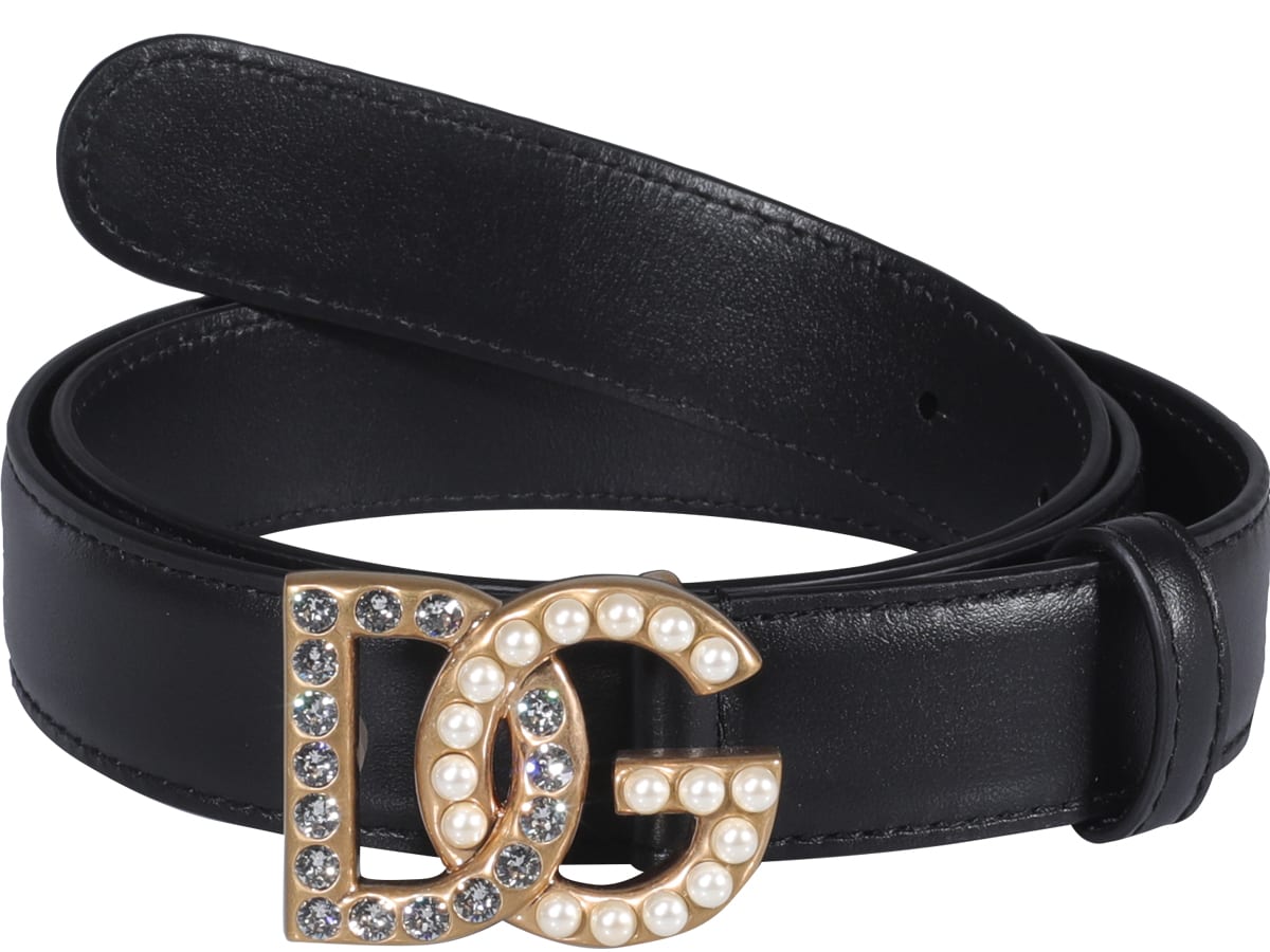 Dolce & Gabbana Buckle Logo Belt