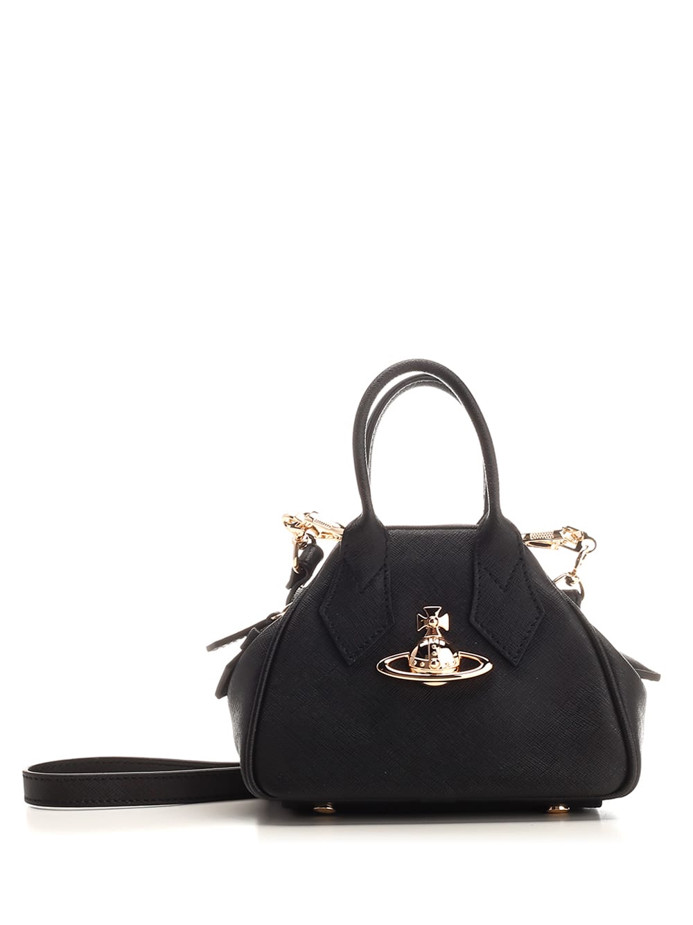 Shop Vivienne Westwood Black Leather Handbag