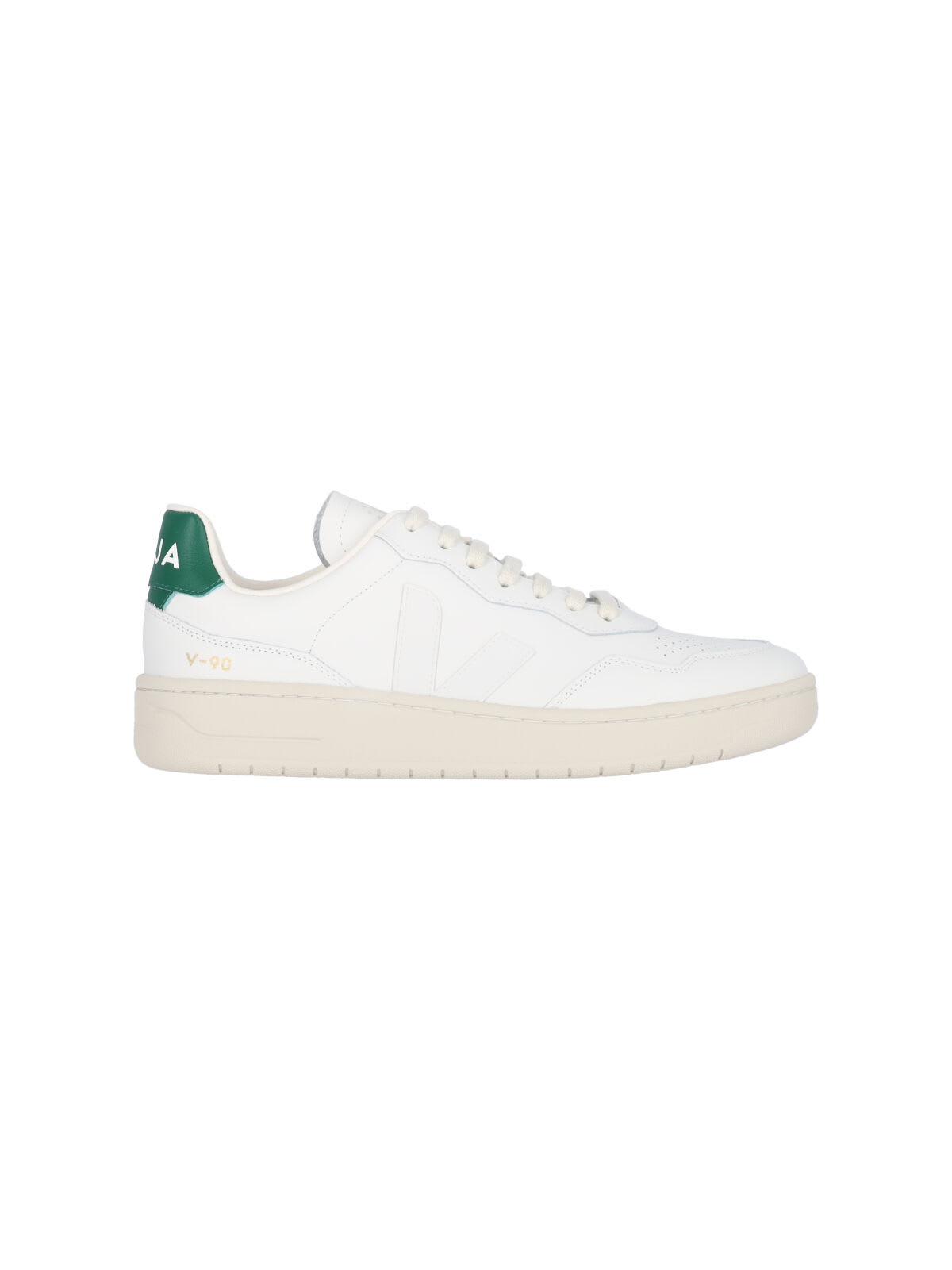 Shop Veja V-90 Sneakers In White