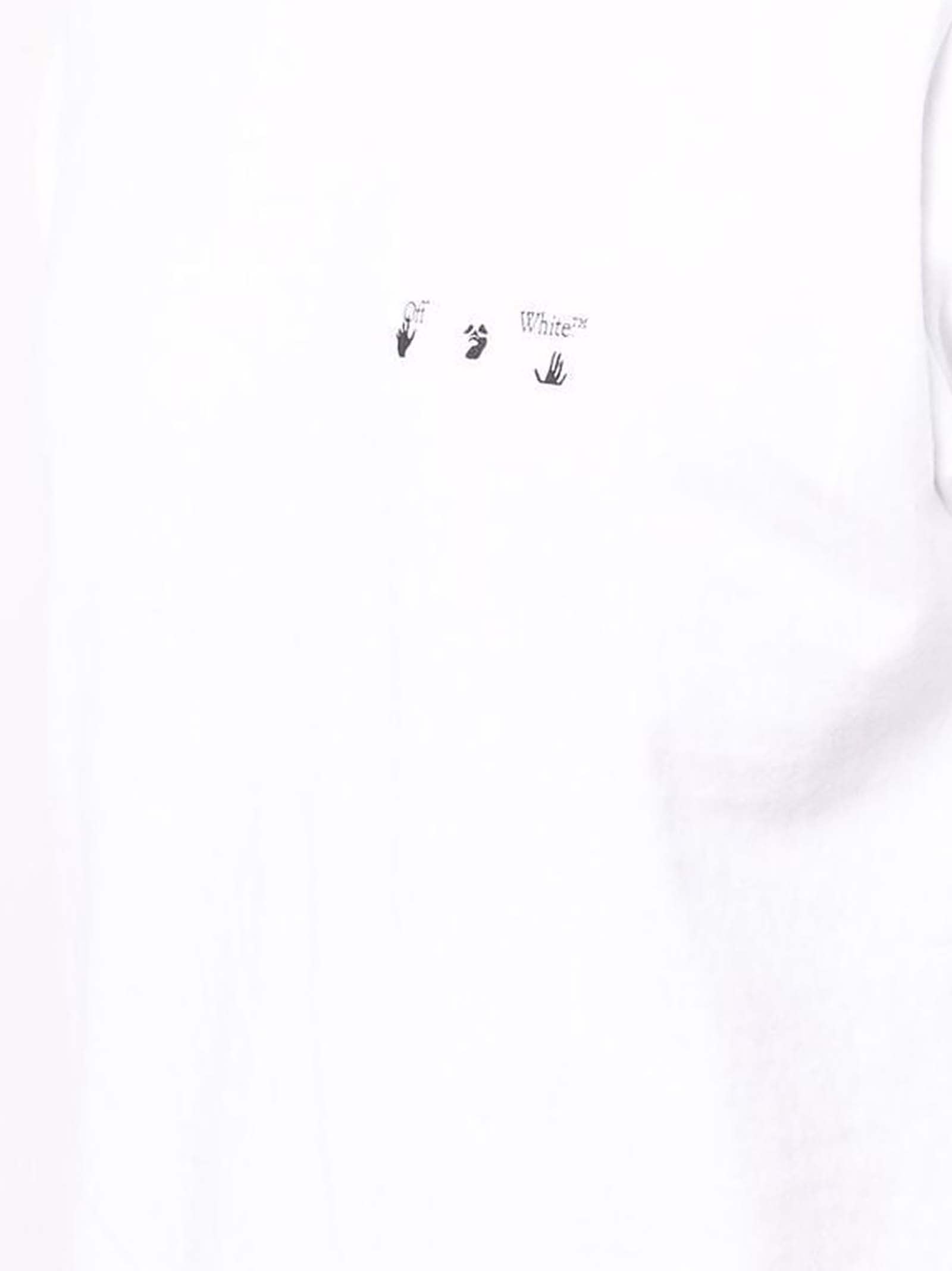 White Chest Embroidered Logo T-shirt