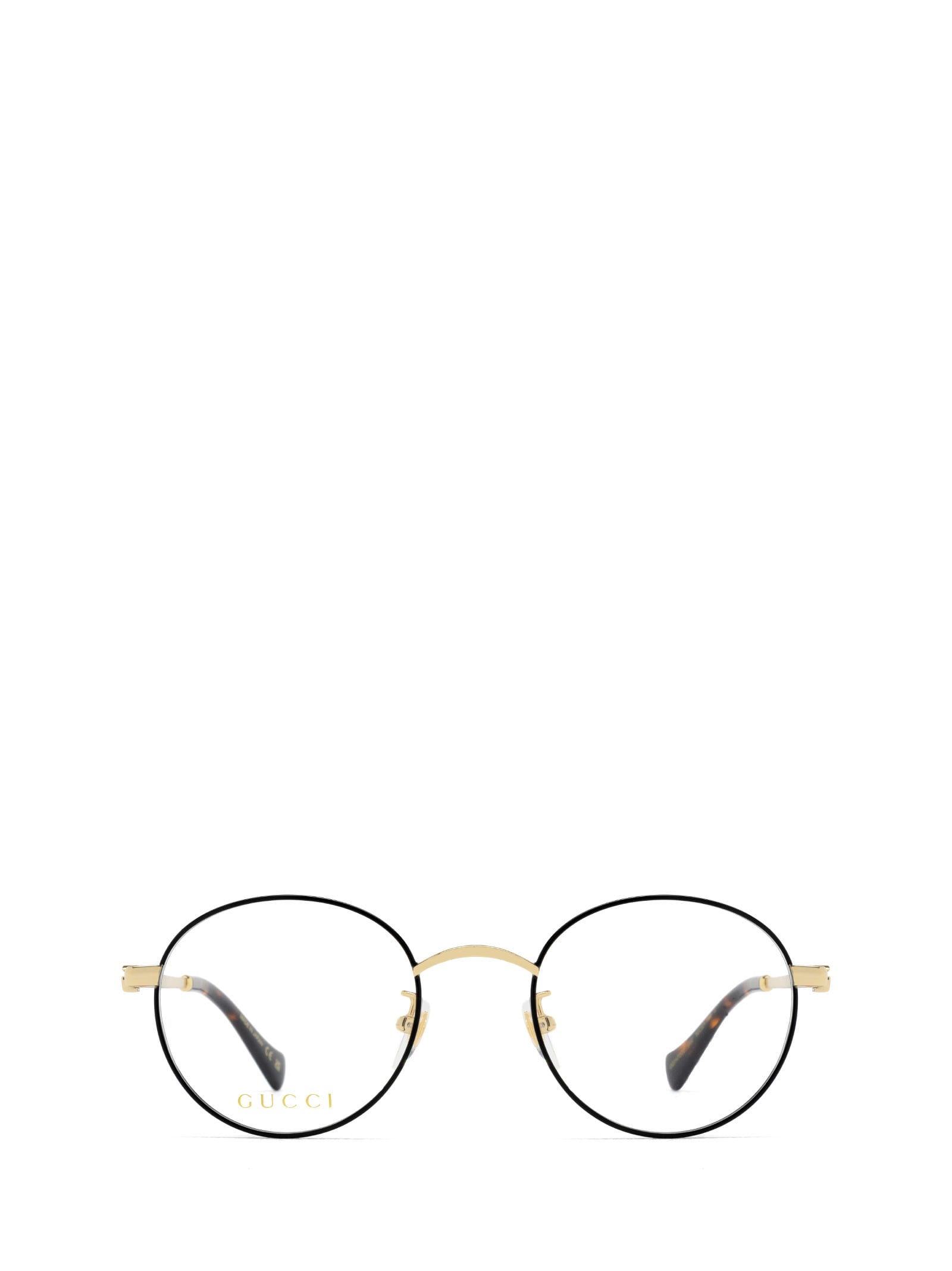 Shop Gucci Gg1472oj Gold Glasses