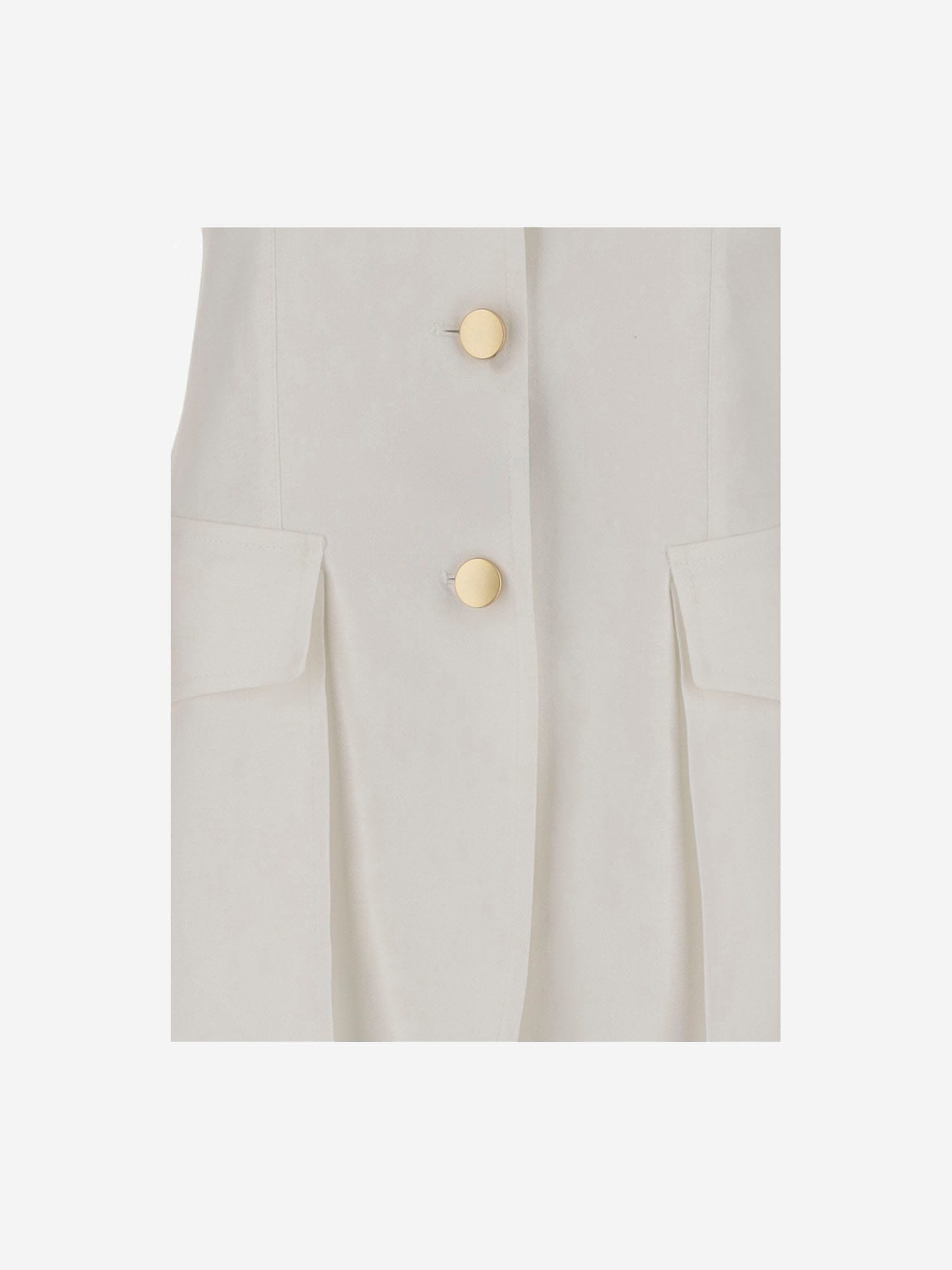 Tagliatore Single-breasted Linen Jacket In White