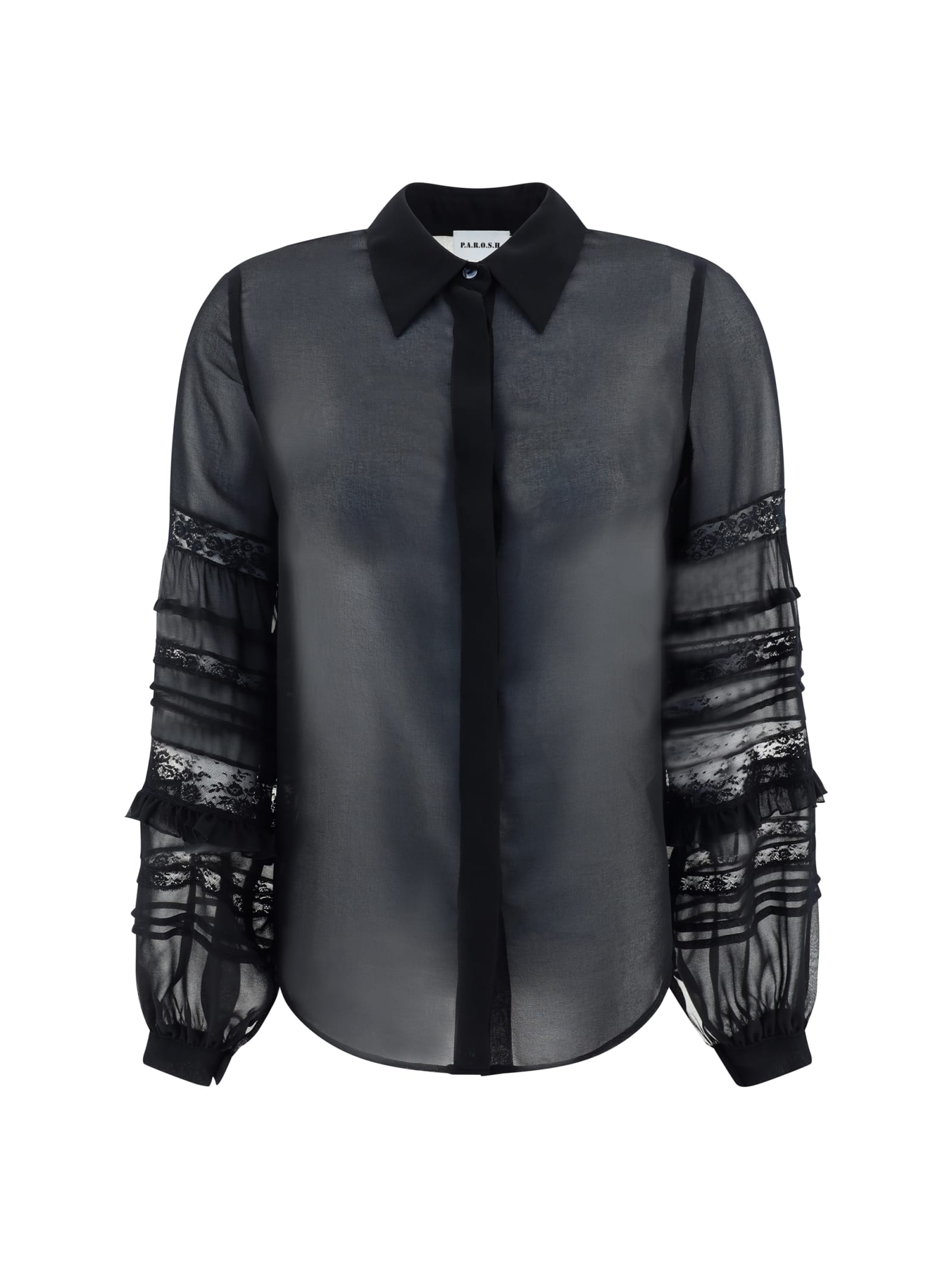 Shop P.a.r.o.s.h Polidori24w Shirt In Nero