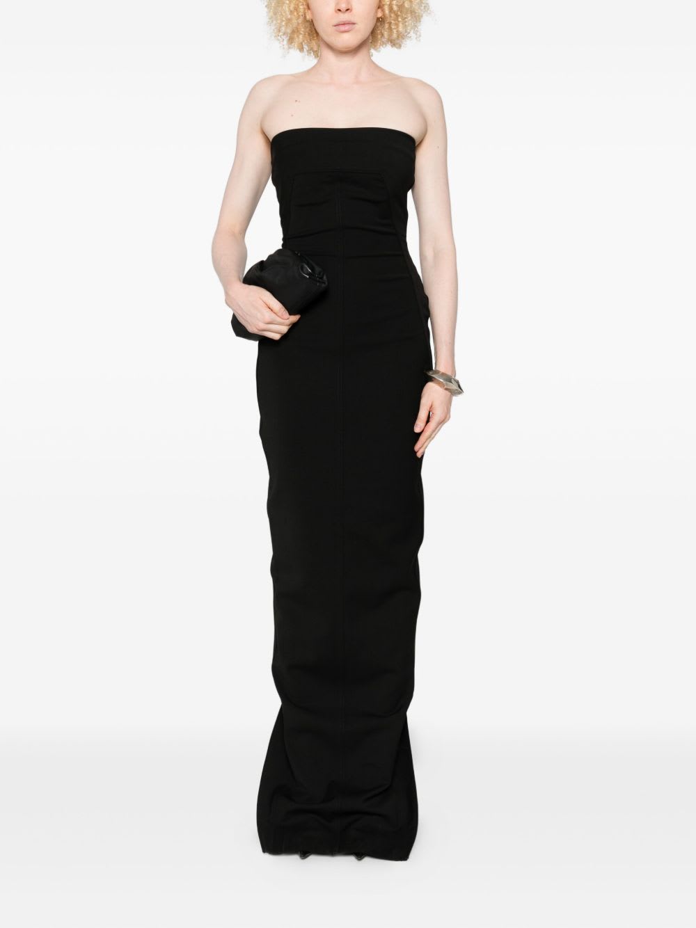 Rick Owens Cotton Long Dress In Black