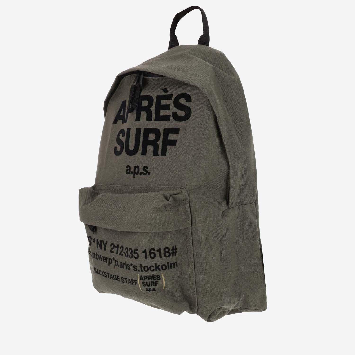 Shop Après Surf Technical Fabric Backpack With Logo In Green