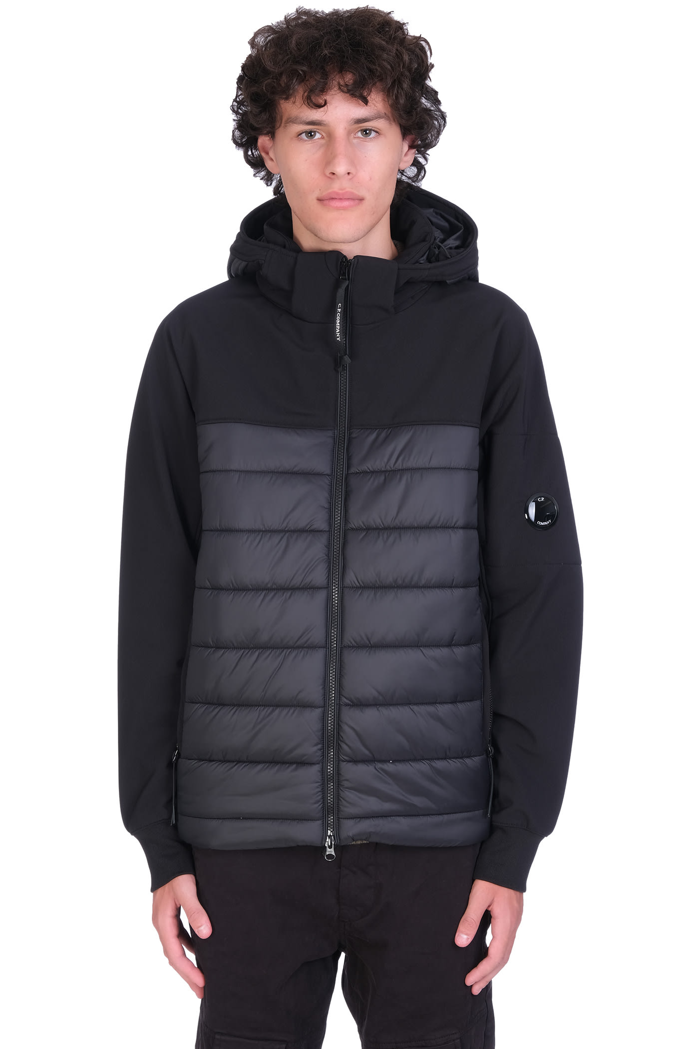 C.P. Company Puffer In Black Polyester