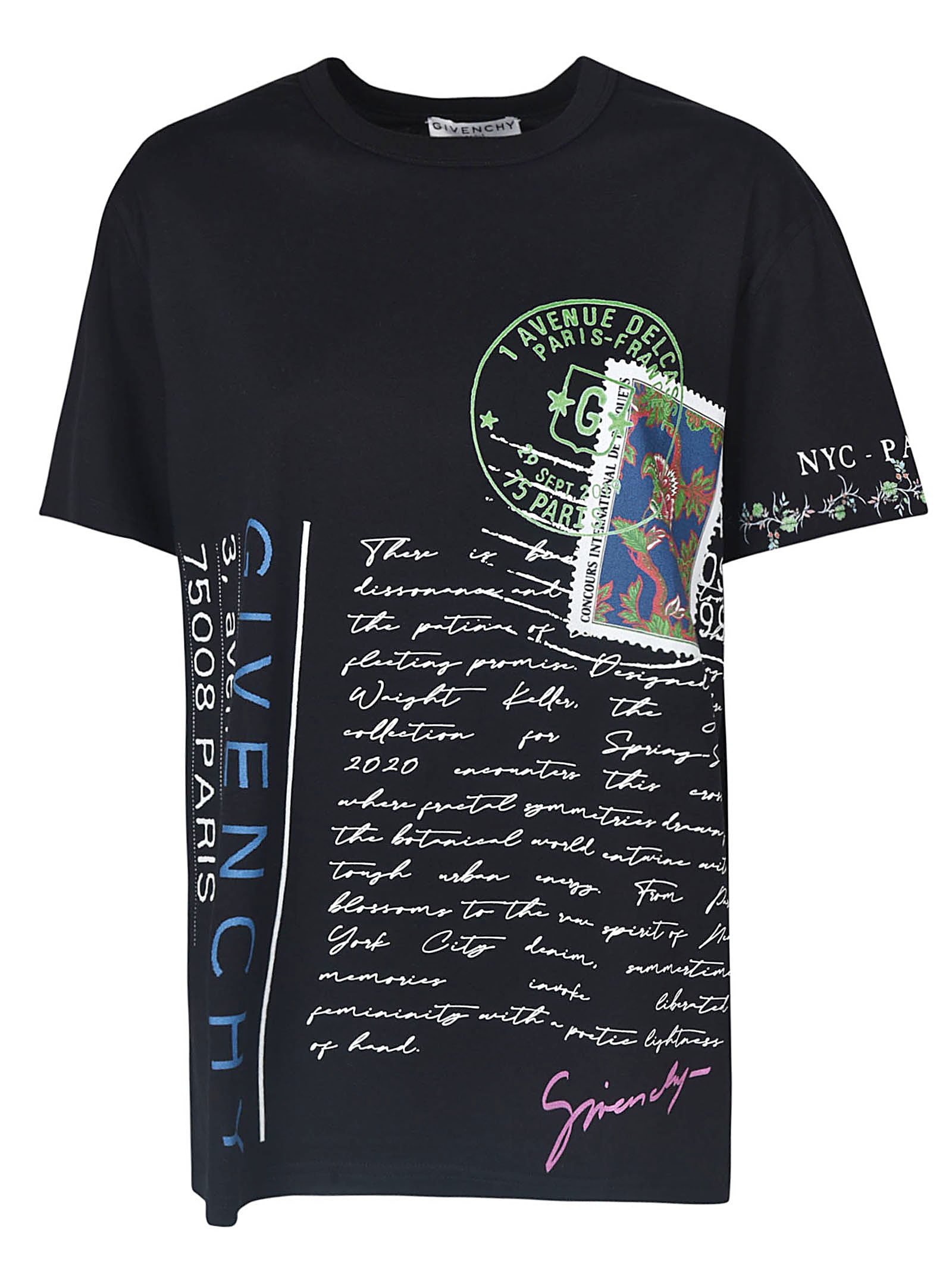 GIVENCHY LETTER PRINT T-SHIRT,11318002