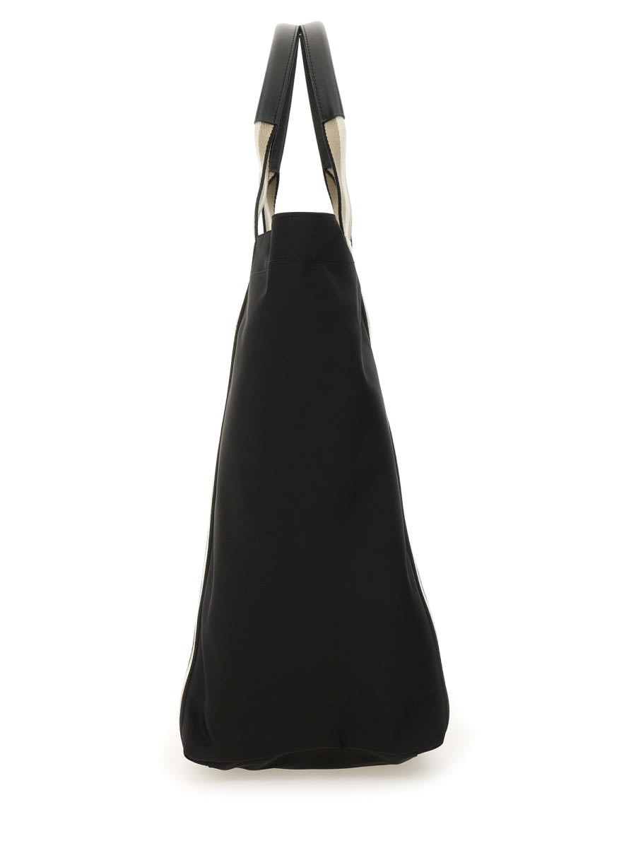 Shop Anya Hindmarch Eyes Shopping Bag In Black