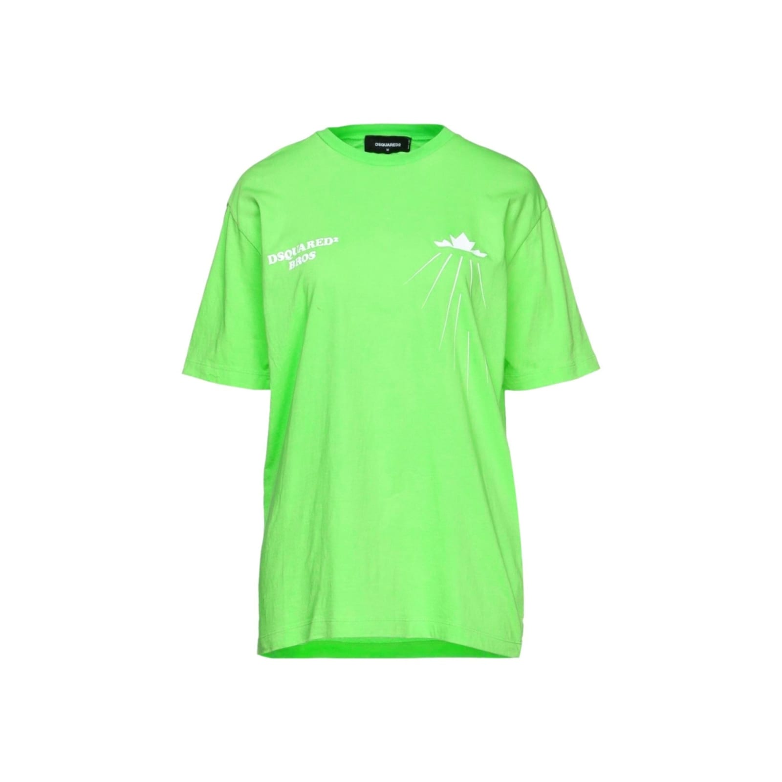 Shop Dsquared2 Cotton Logo T-shirt In Green