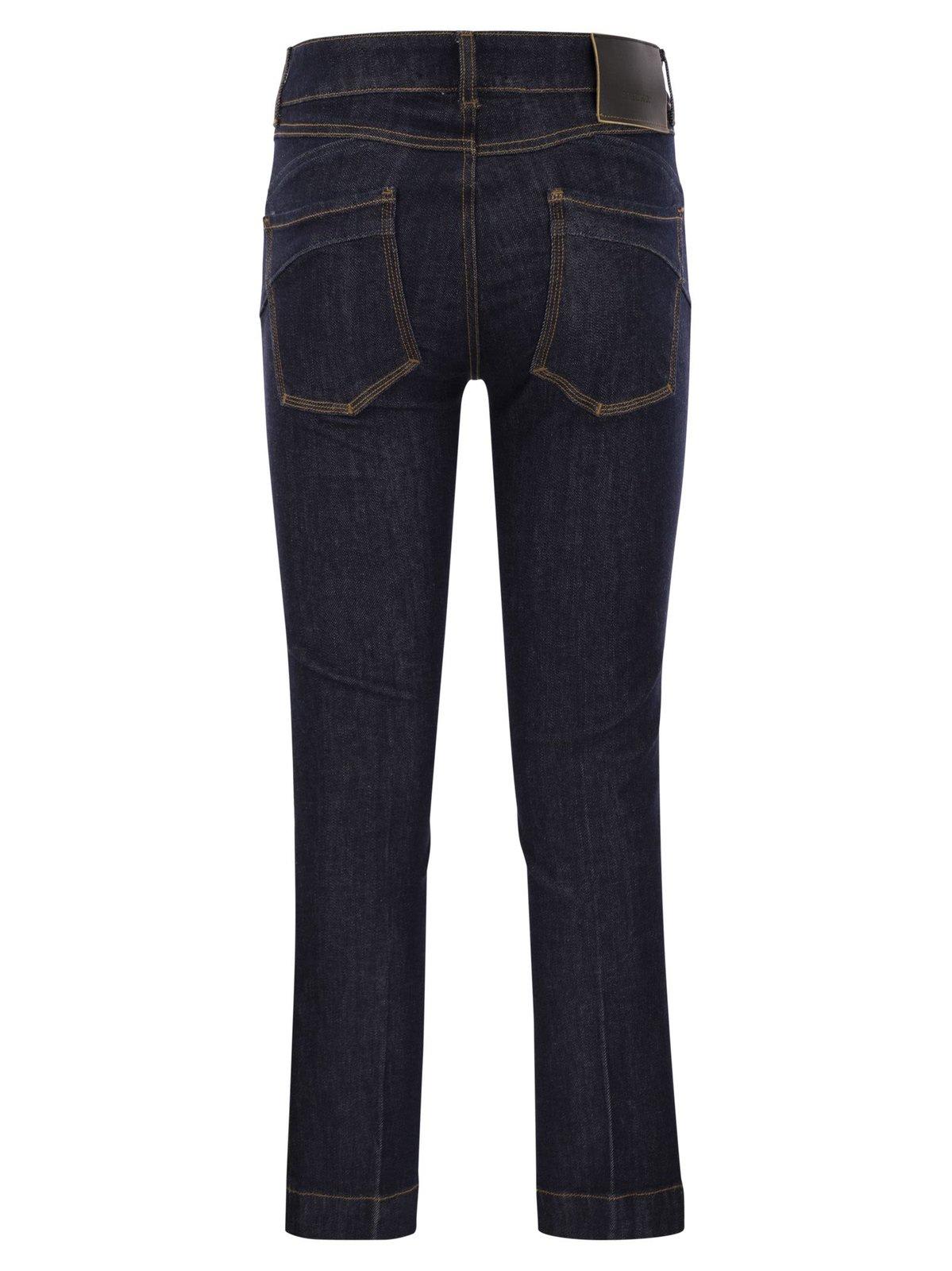 Shop Sportmax Flared Perfect-fit Jeans In Navy