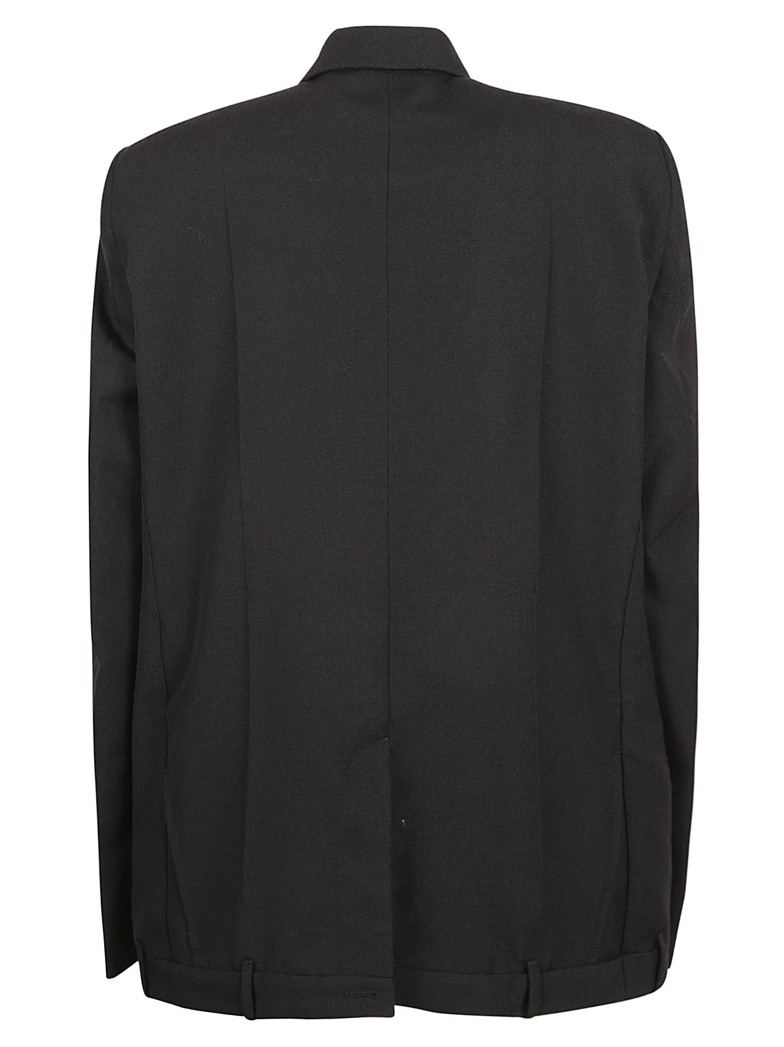 Shop Balenciaga Double-breasted Fitted Blazer In Black