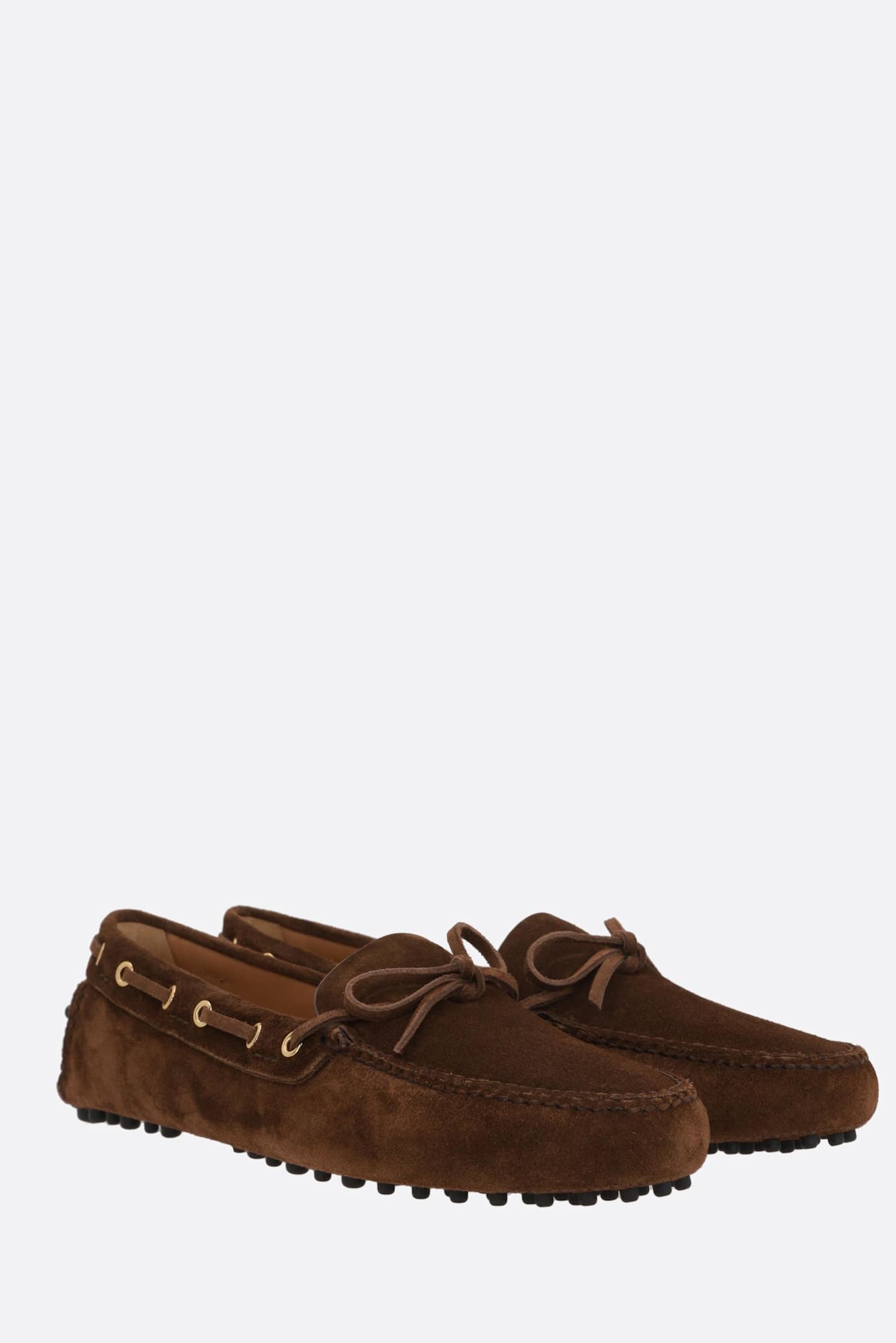 Car Shoe Brown Suede Loafer In Brown