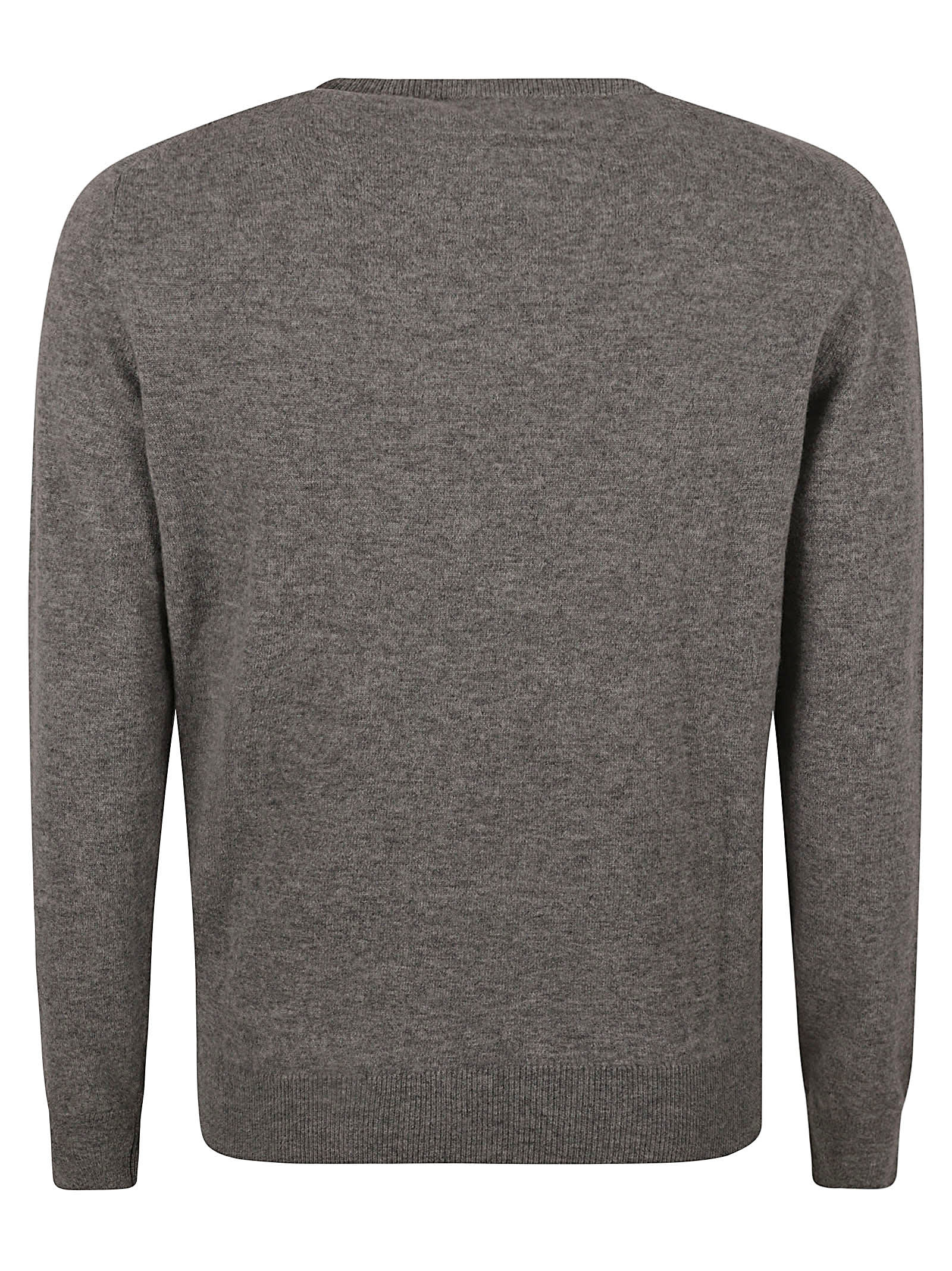 Shop Zegna Round Neck Sweater In Grey