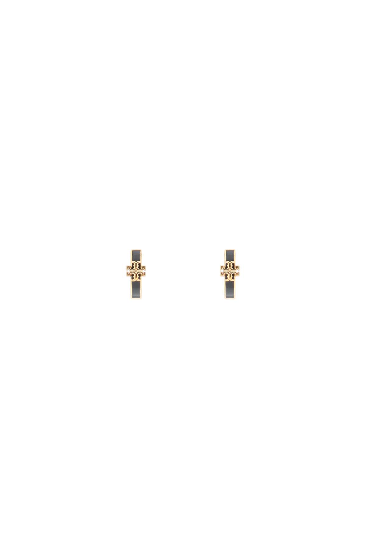 Kira Enamel Huggie Earrings