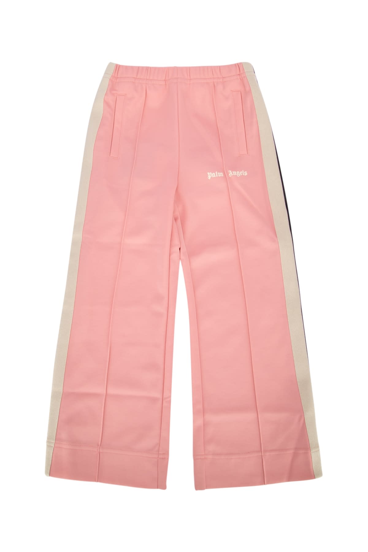 Shop Palm Angels Pantalone In Pinkoffwhite