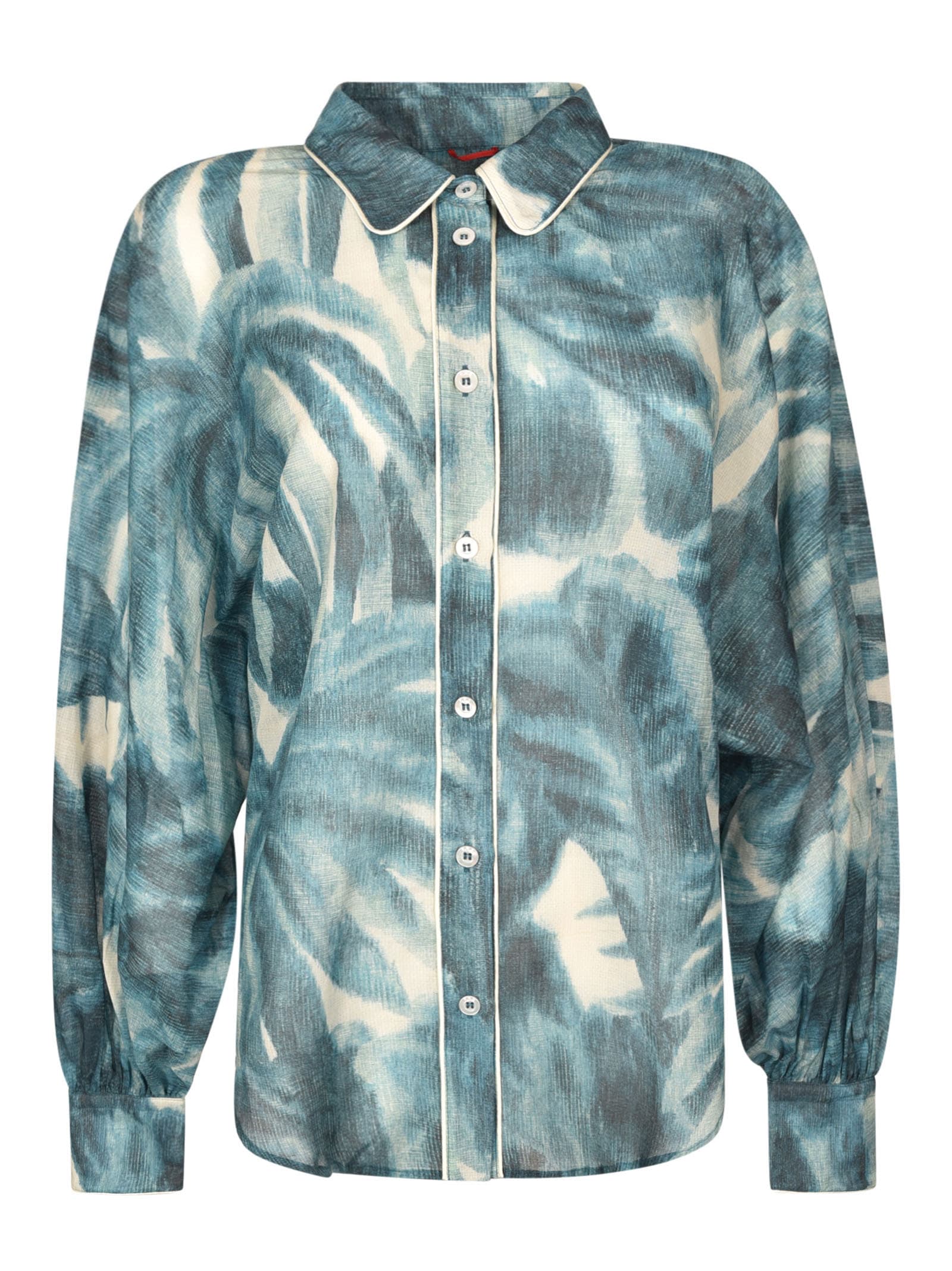 For Restless Sleepers Leaf Printed Shirt