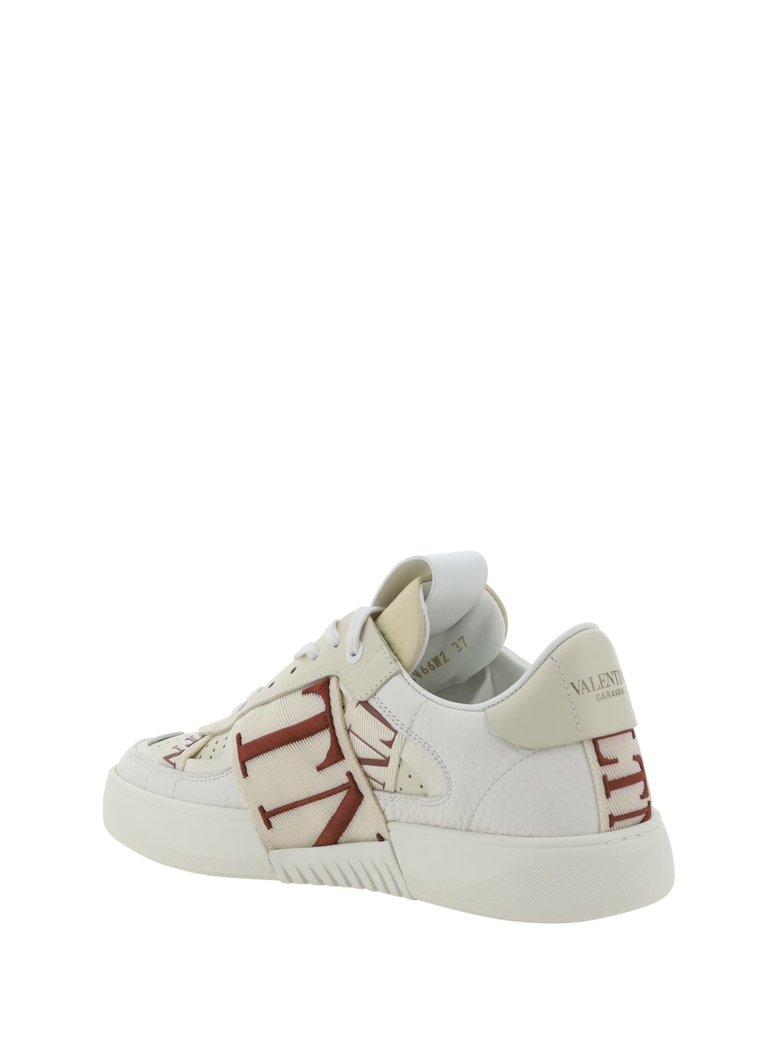 Shop Valentino Garavani Vl7n Sneakers In Bianco/ivory-rose Brown/l.ivory/ivory/bi