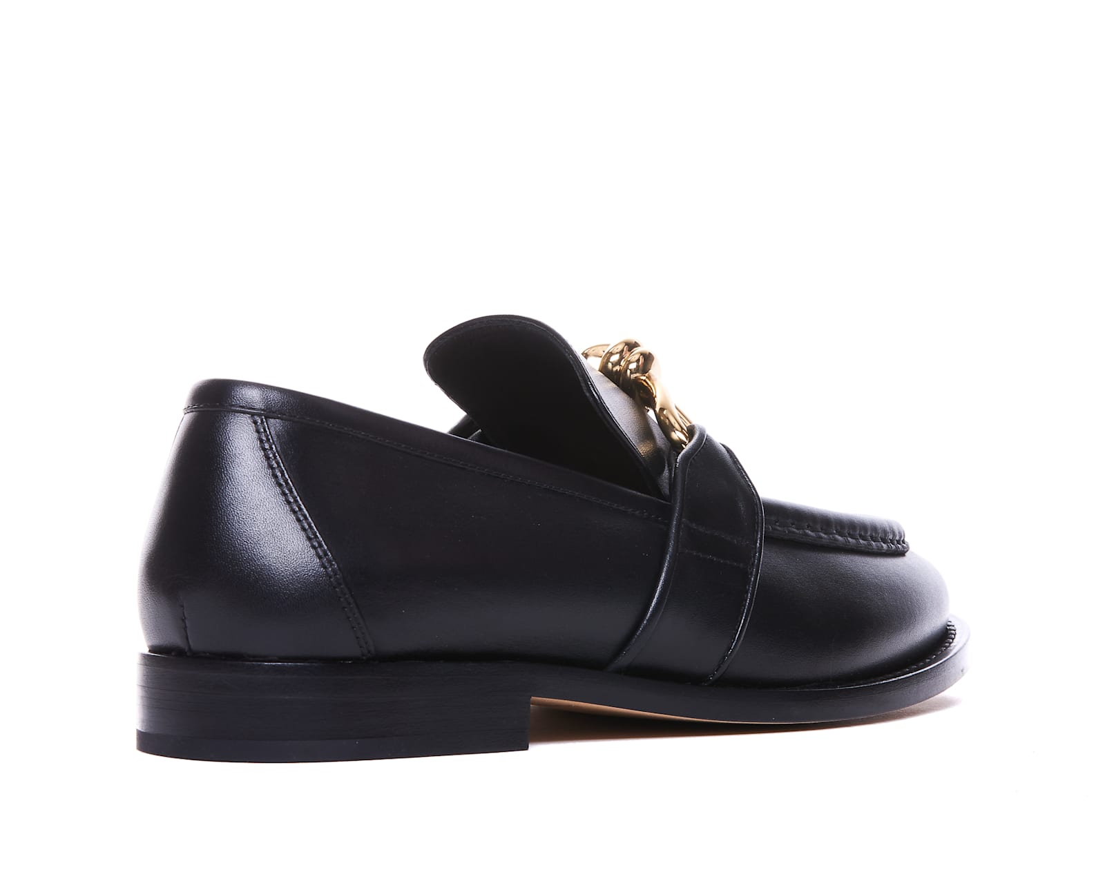 Shop Bottega Veneta Astaire Loafers In Black