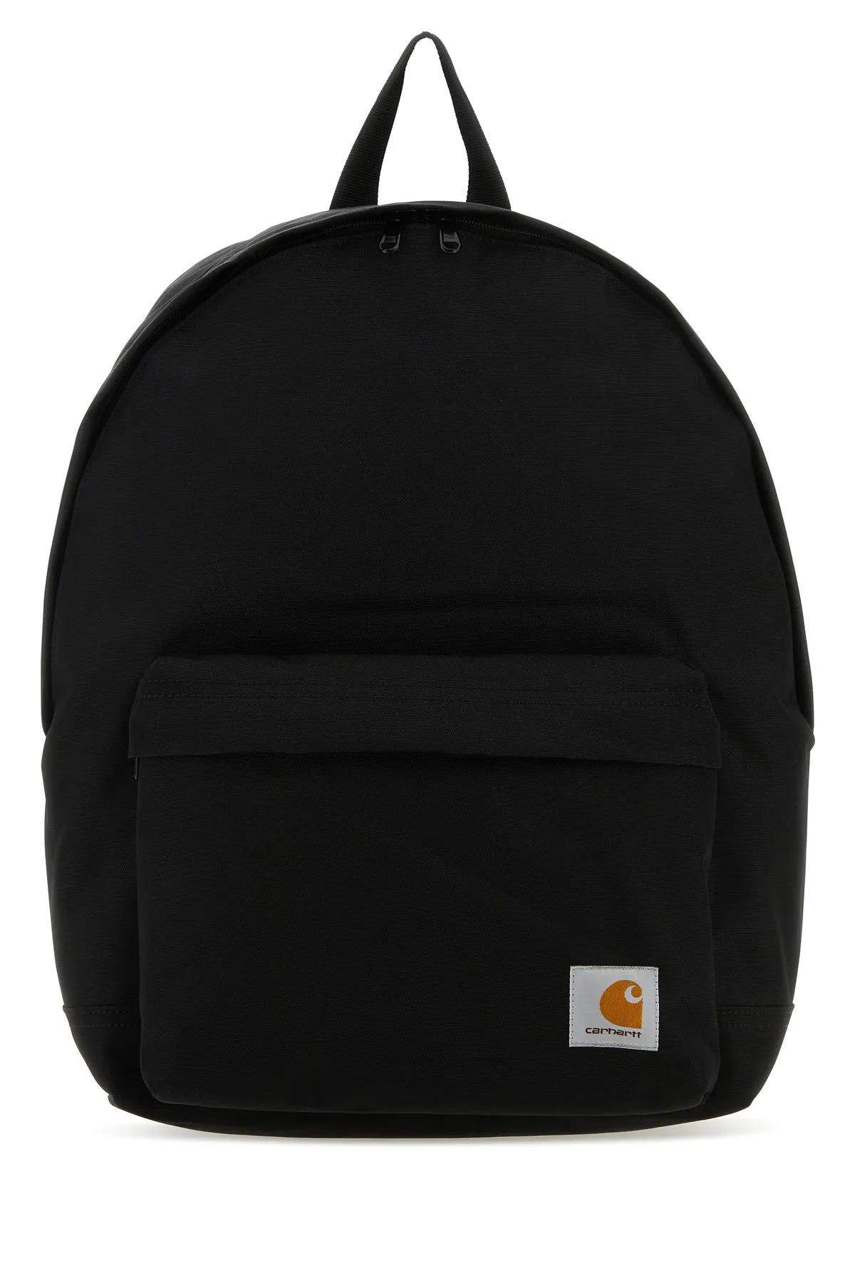 Carhartt Black Fabric Jake Backpack In Nero