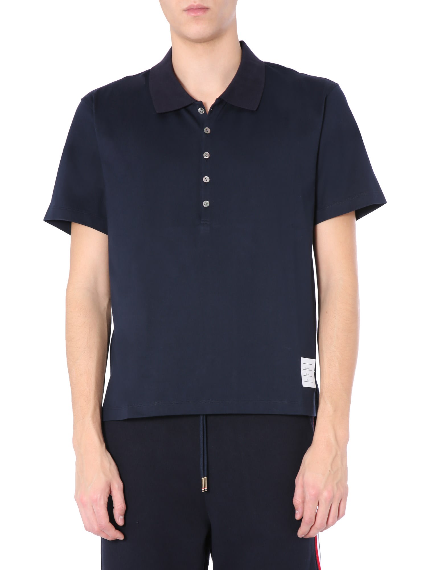 THOM BROWNE RELAXED FIT POLO,11224836