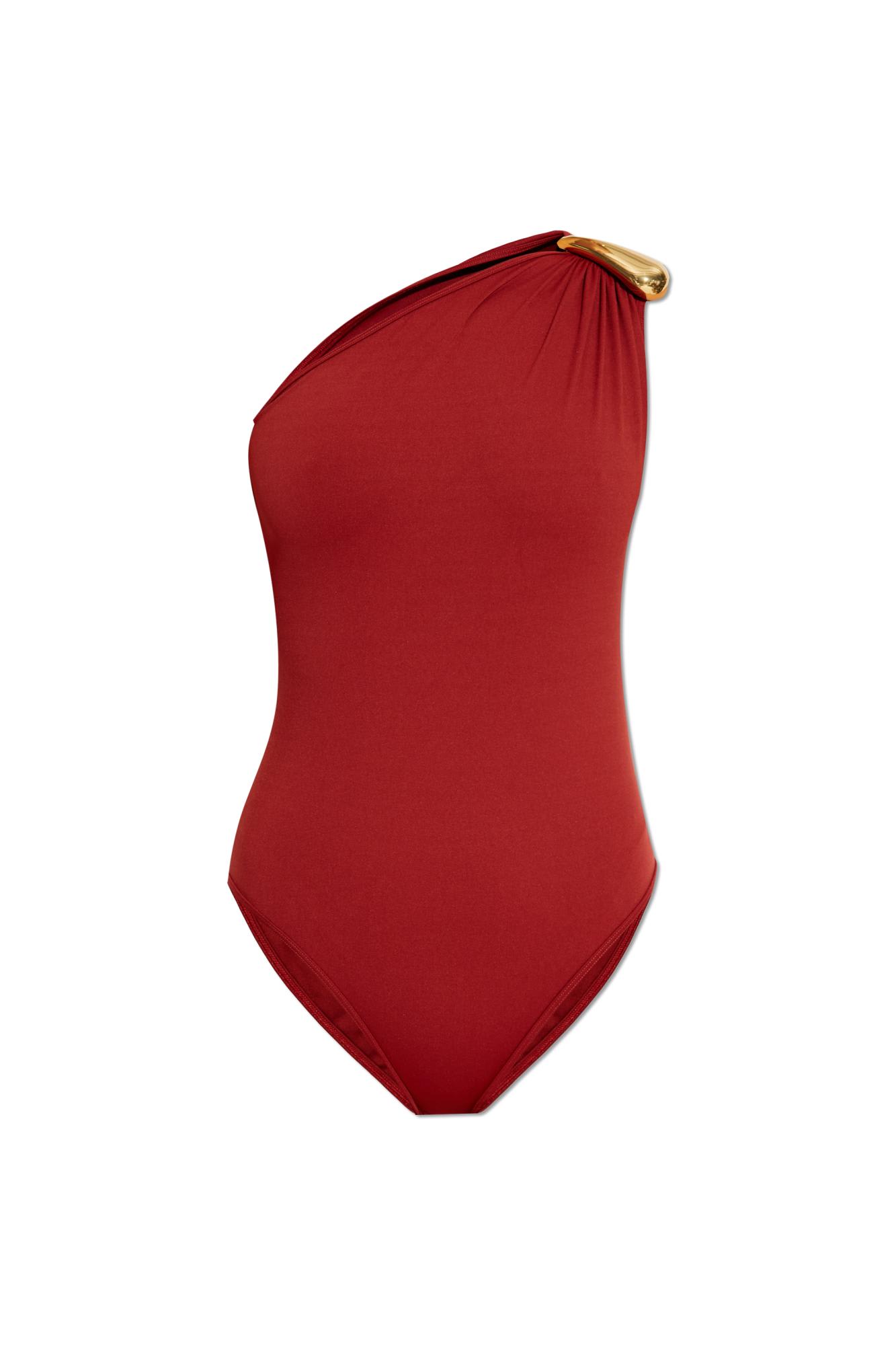 Bottega Veneta One-piece Swimsuit In Red
