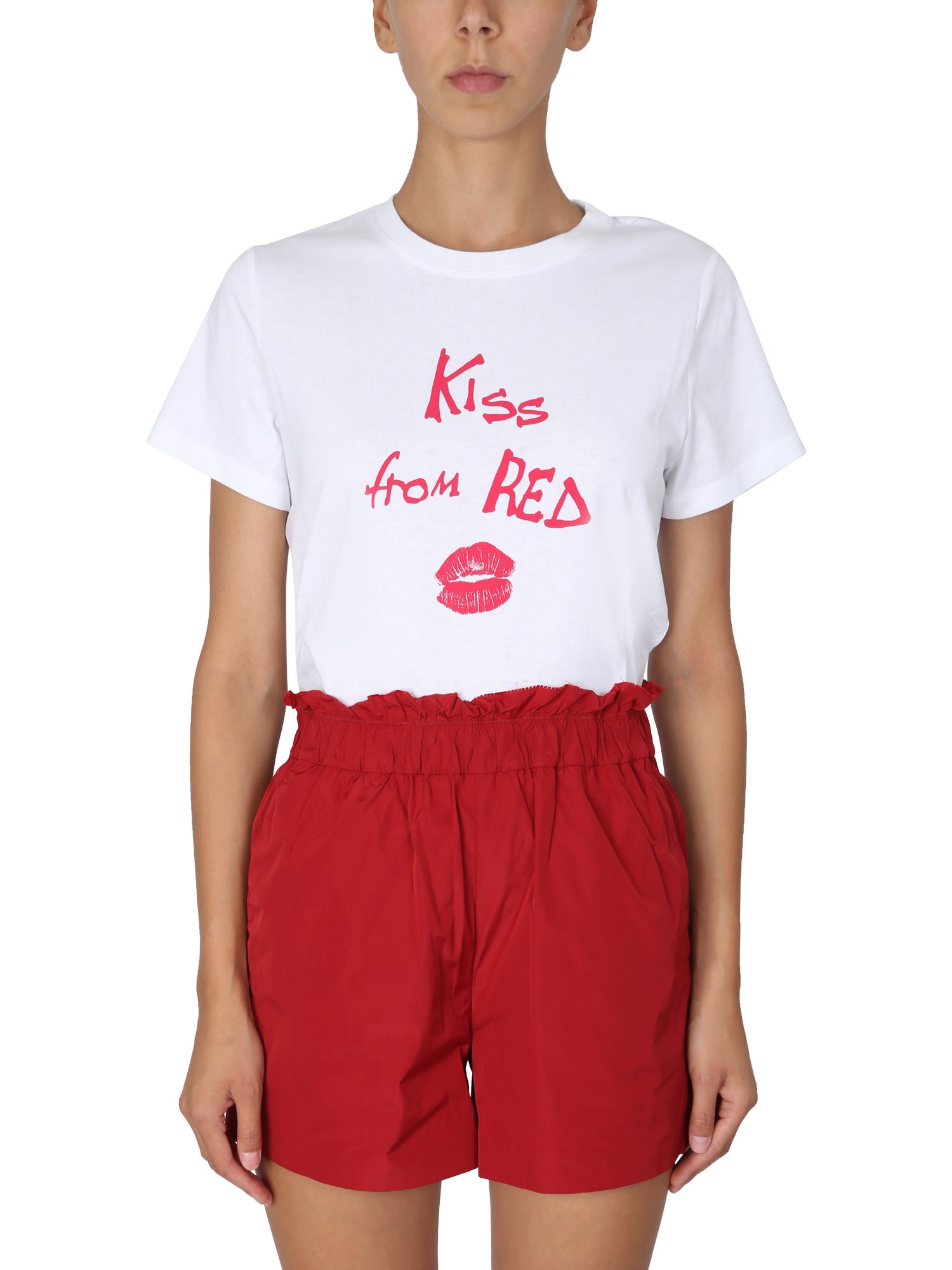RED Valentino Kiss From Red Print T-shirt