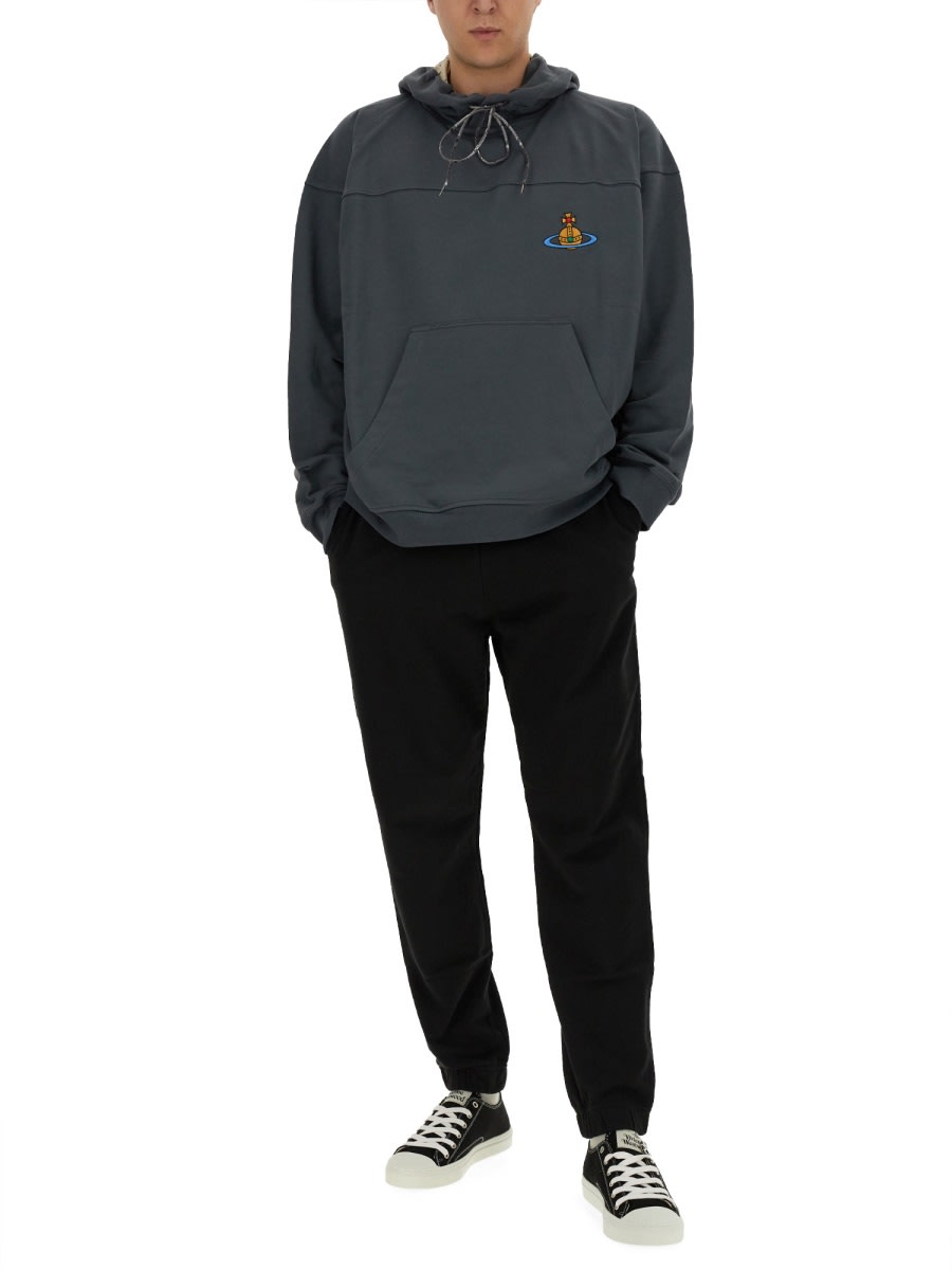 Shop Vivienne Westwood Sweatshirt With Logo In Grey