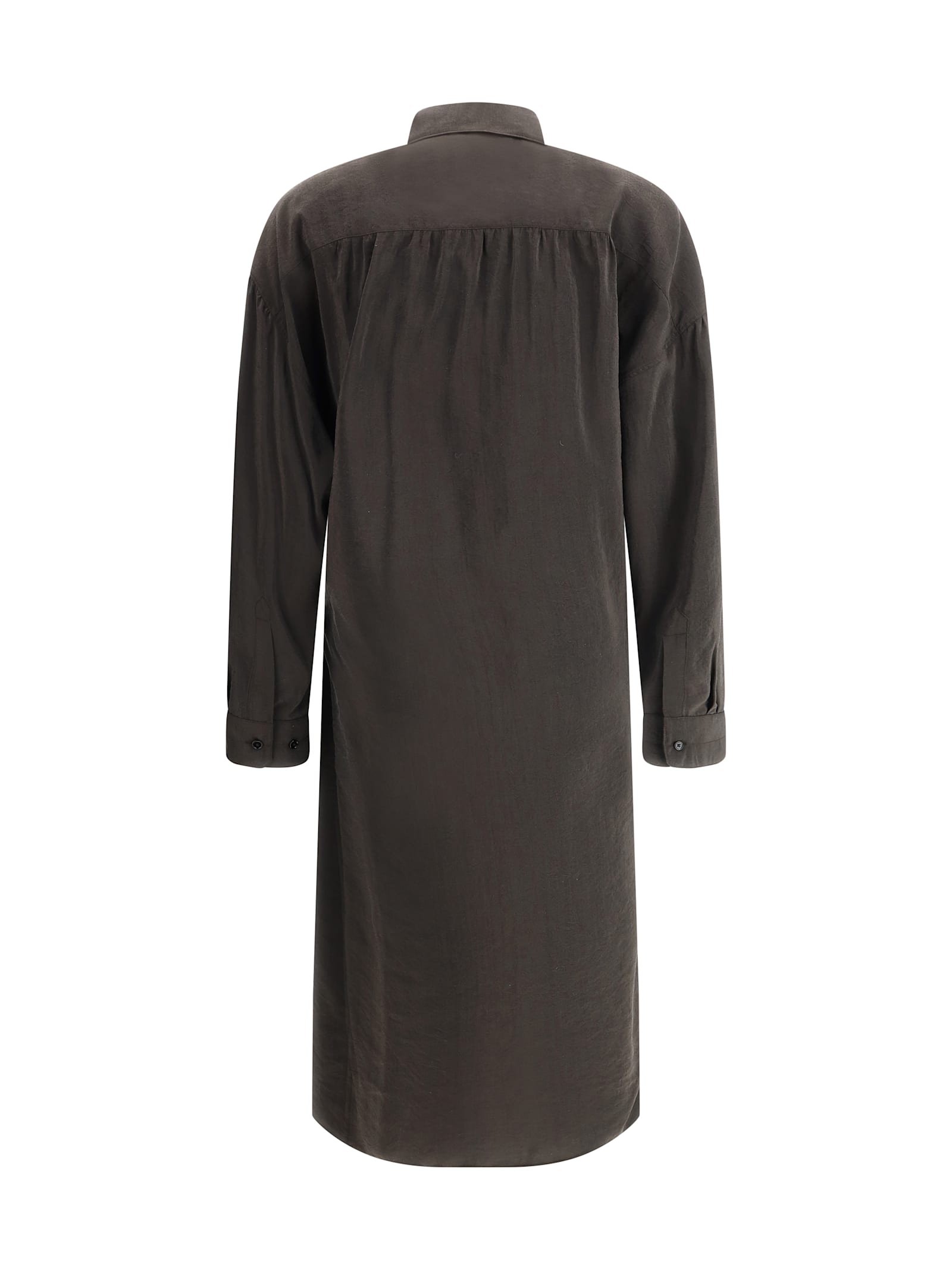 Lemaire Silk Chemisier Long Dress - Women - Pomelo Fashion