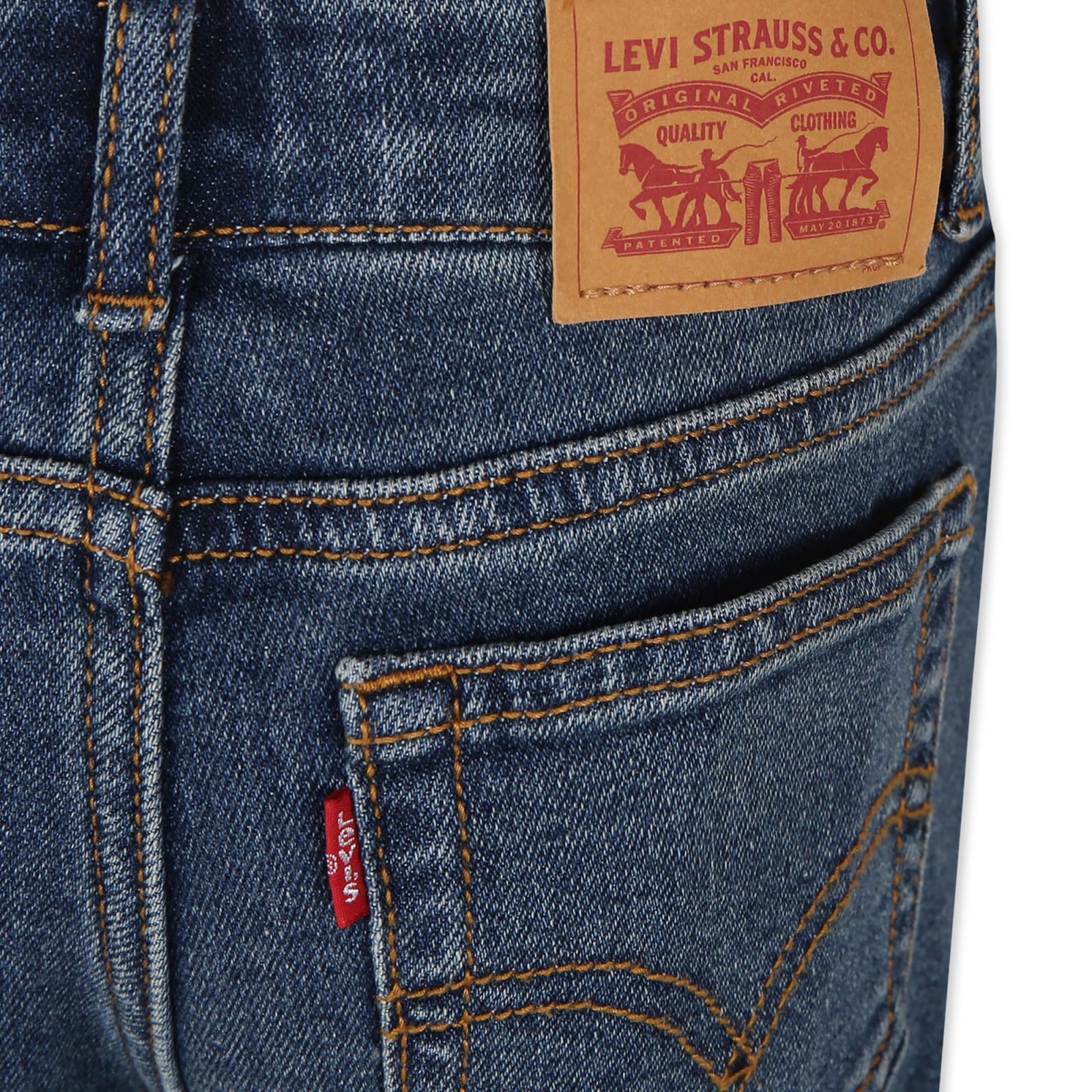 LEVI'S BLUE JEANS FOR GIRL WITH LOGO