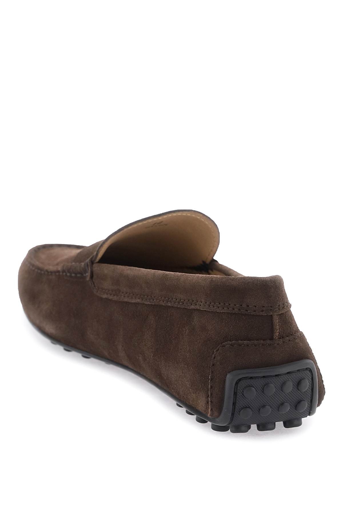 Shop Tod's Gommino Loafers In Testa Moro (brown)