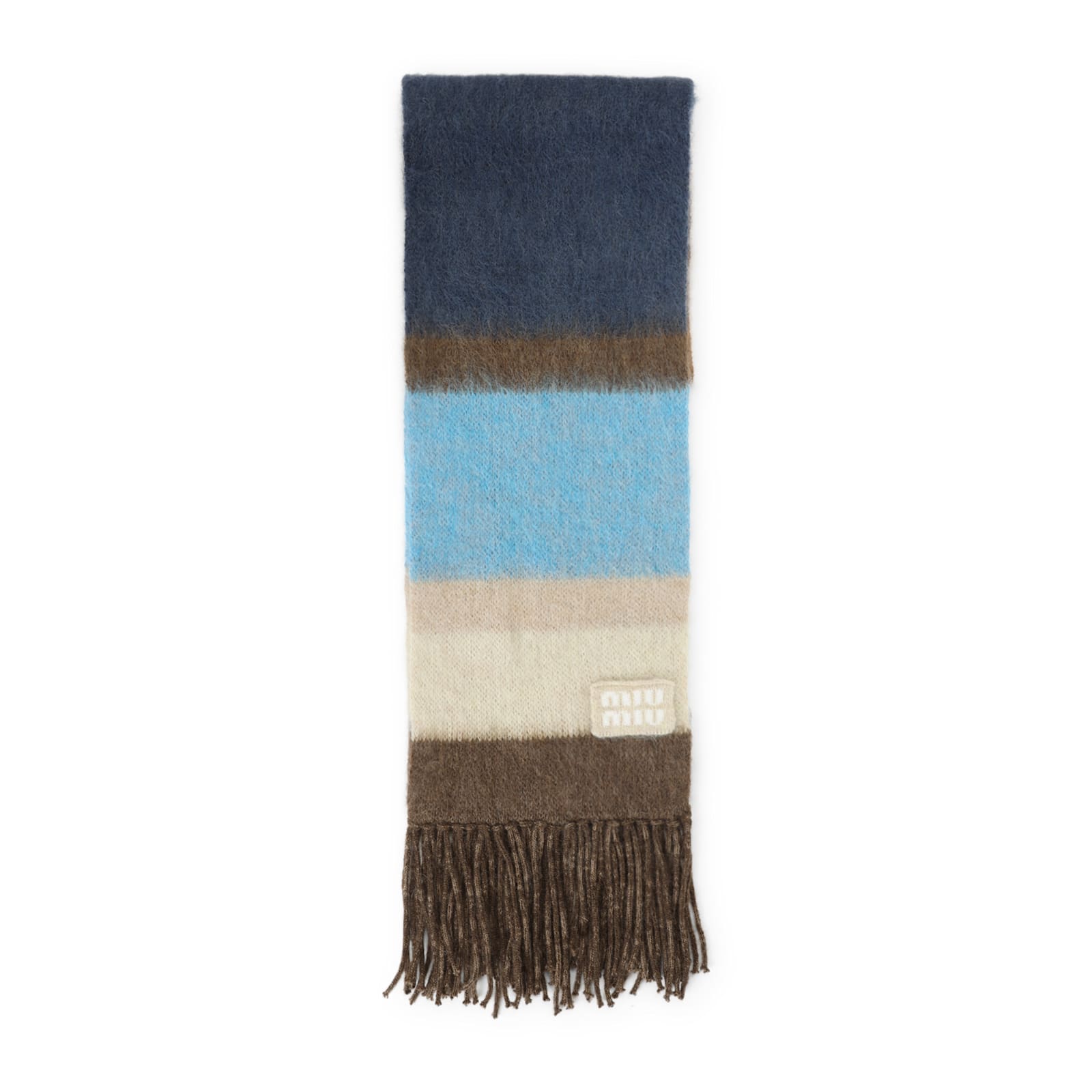 Miu Miu Wool Scarf With Fringes Accessories
