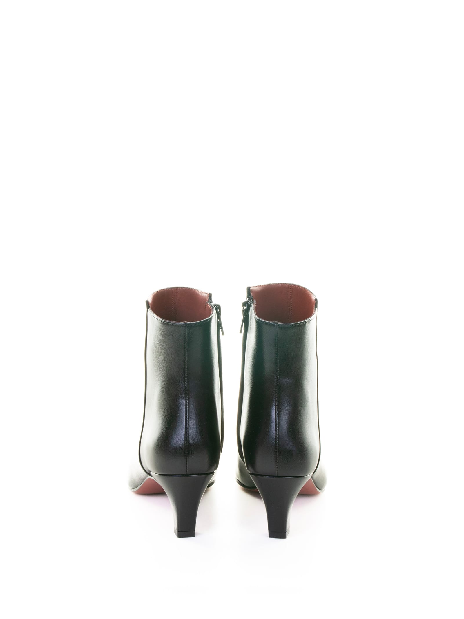 Roberto Festa Nappa Leather Pointed-toe Boots In Black