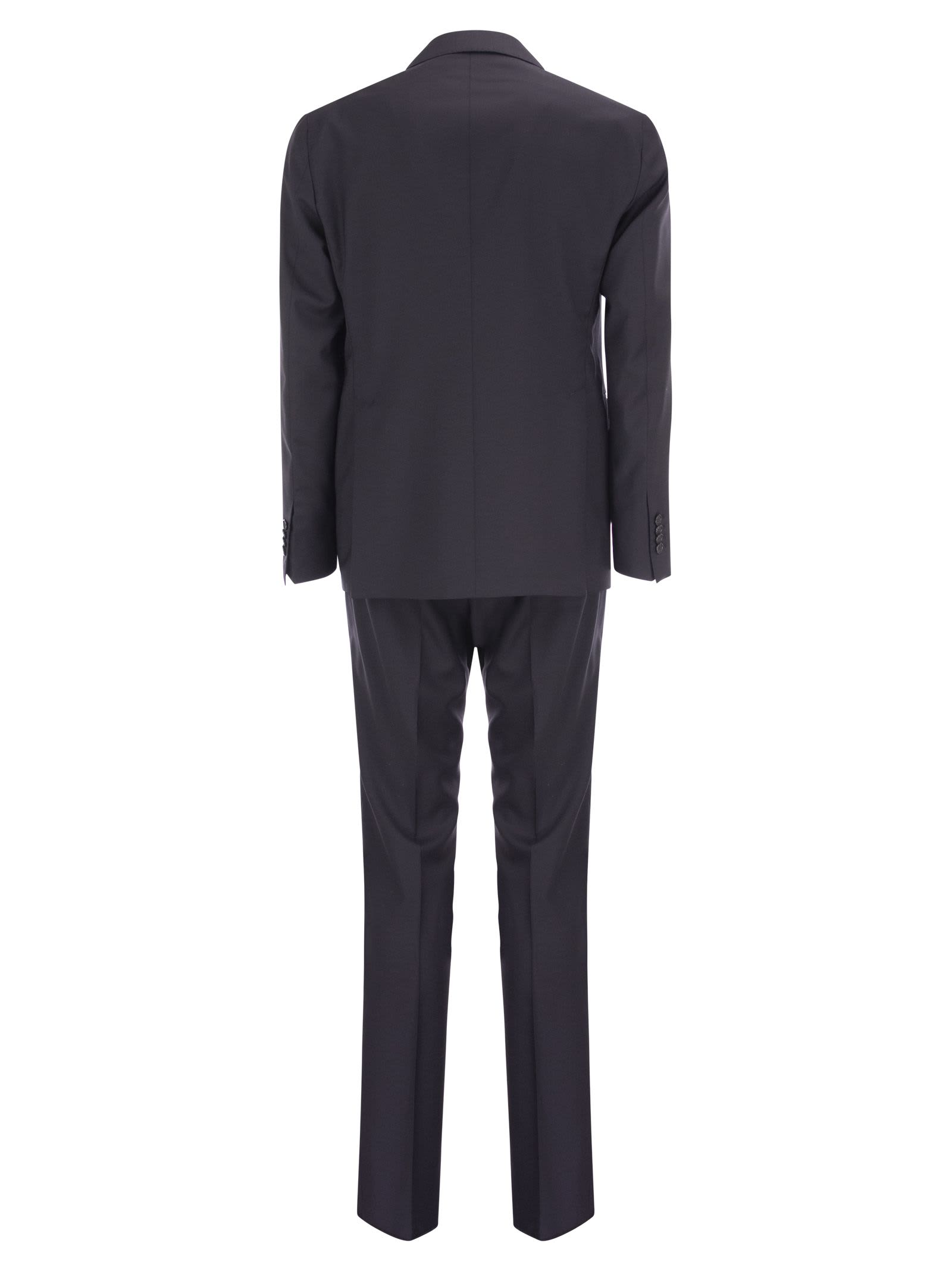 Shop Tagliatore Wool Suit In Blue