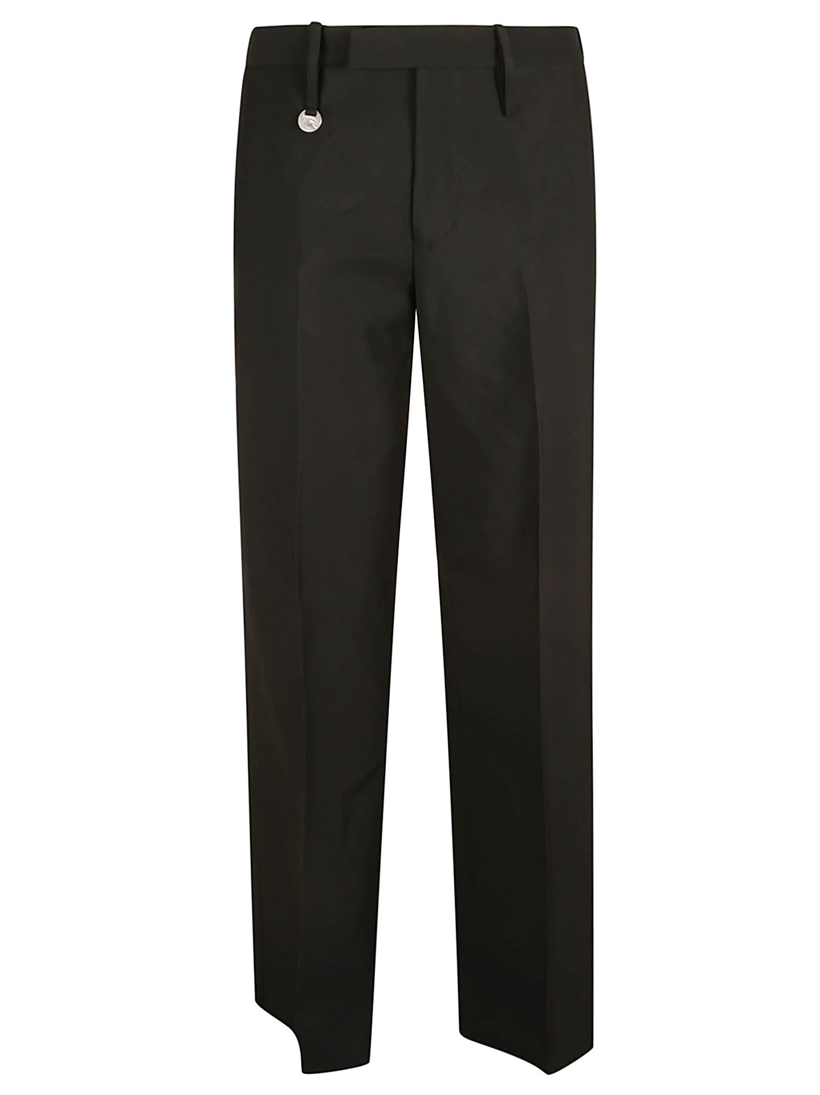Shop Burberry Tailored Plain Trousers In Black
