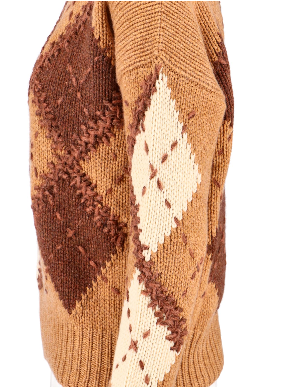 Ermanno Scervino Cashmere Sweater In Brown