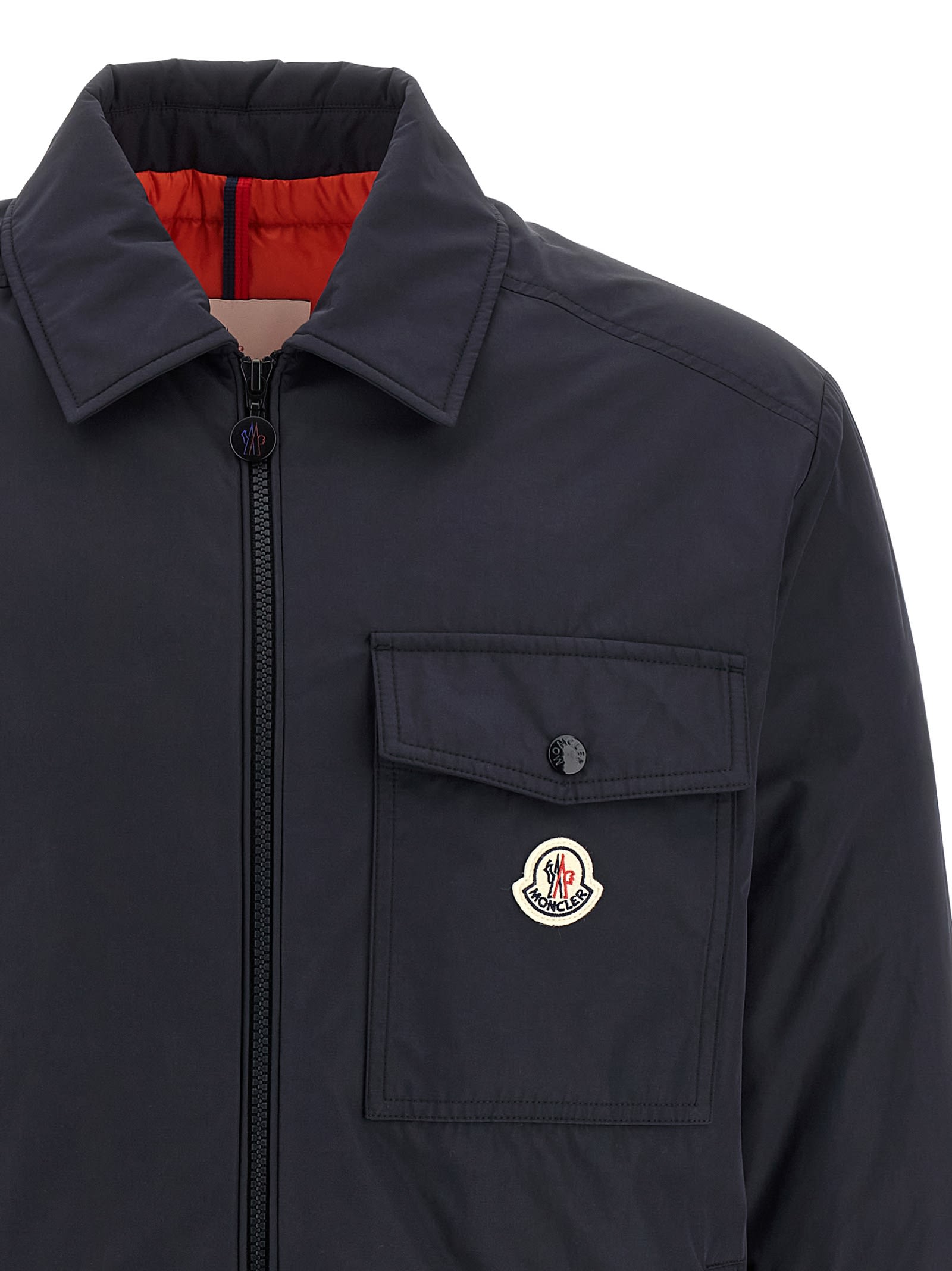 Moncler Vigeon Tech Down Jacket In Blue