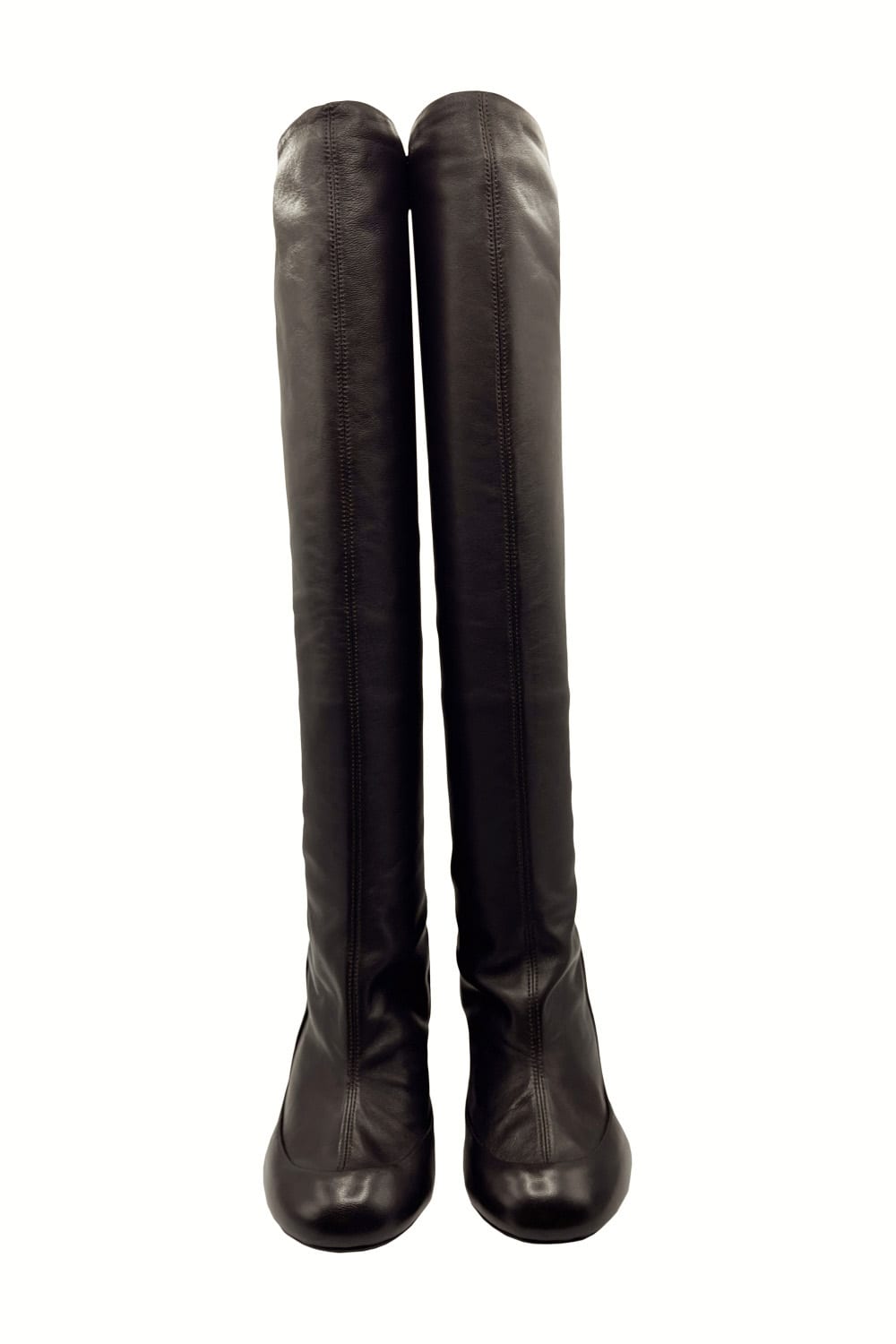 Shop Lemaire Glove Boots In Dark Chocolate