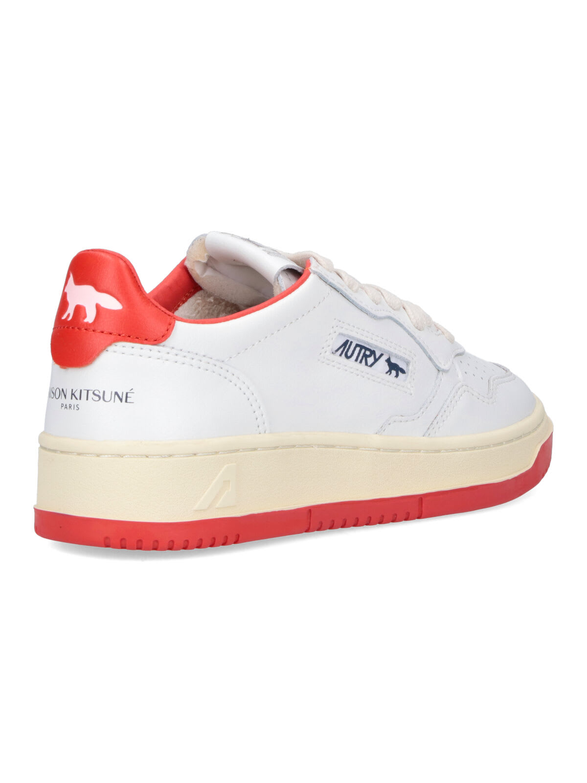 Autry Medalist Low Woman Maison Kitsune In White