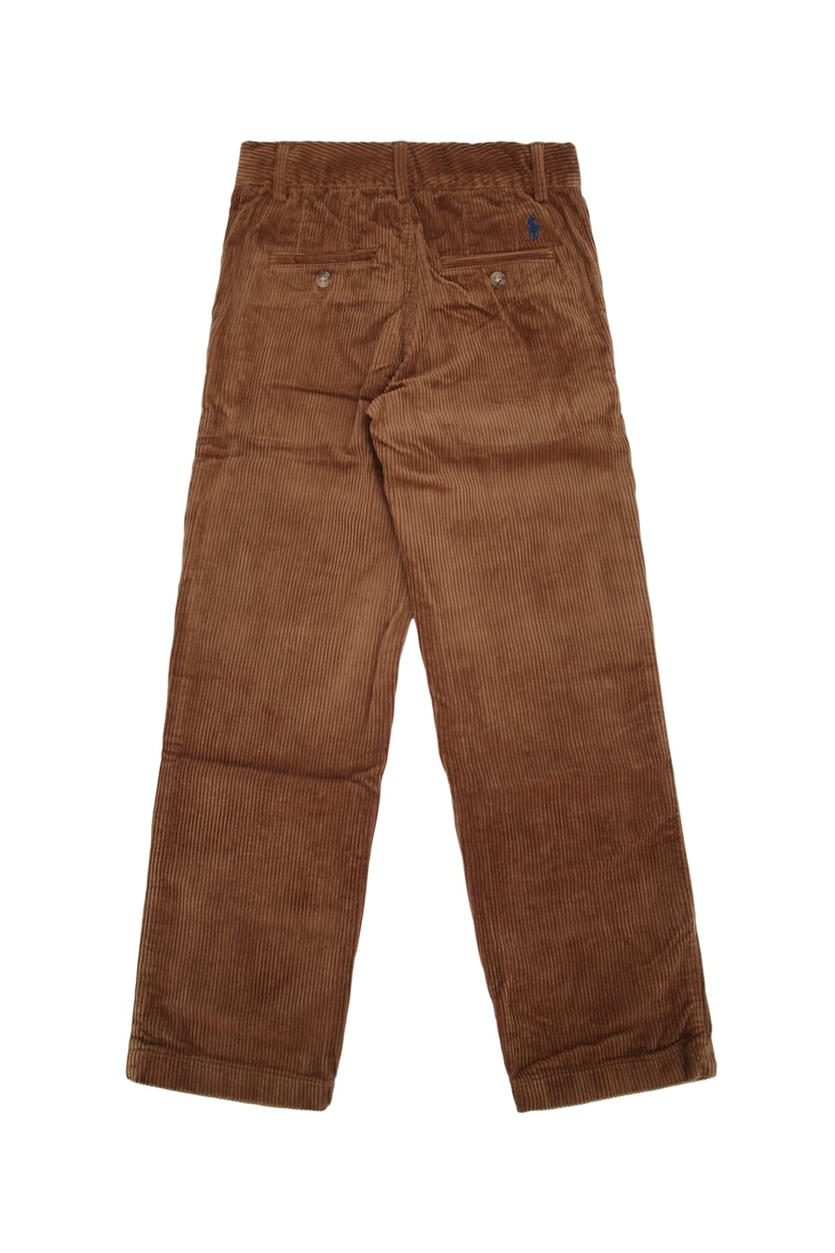 Polo Ralph Lauren Boys Brown Corduroy Trousers In Biscuittan