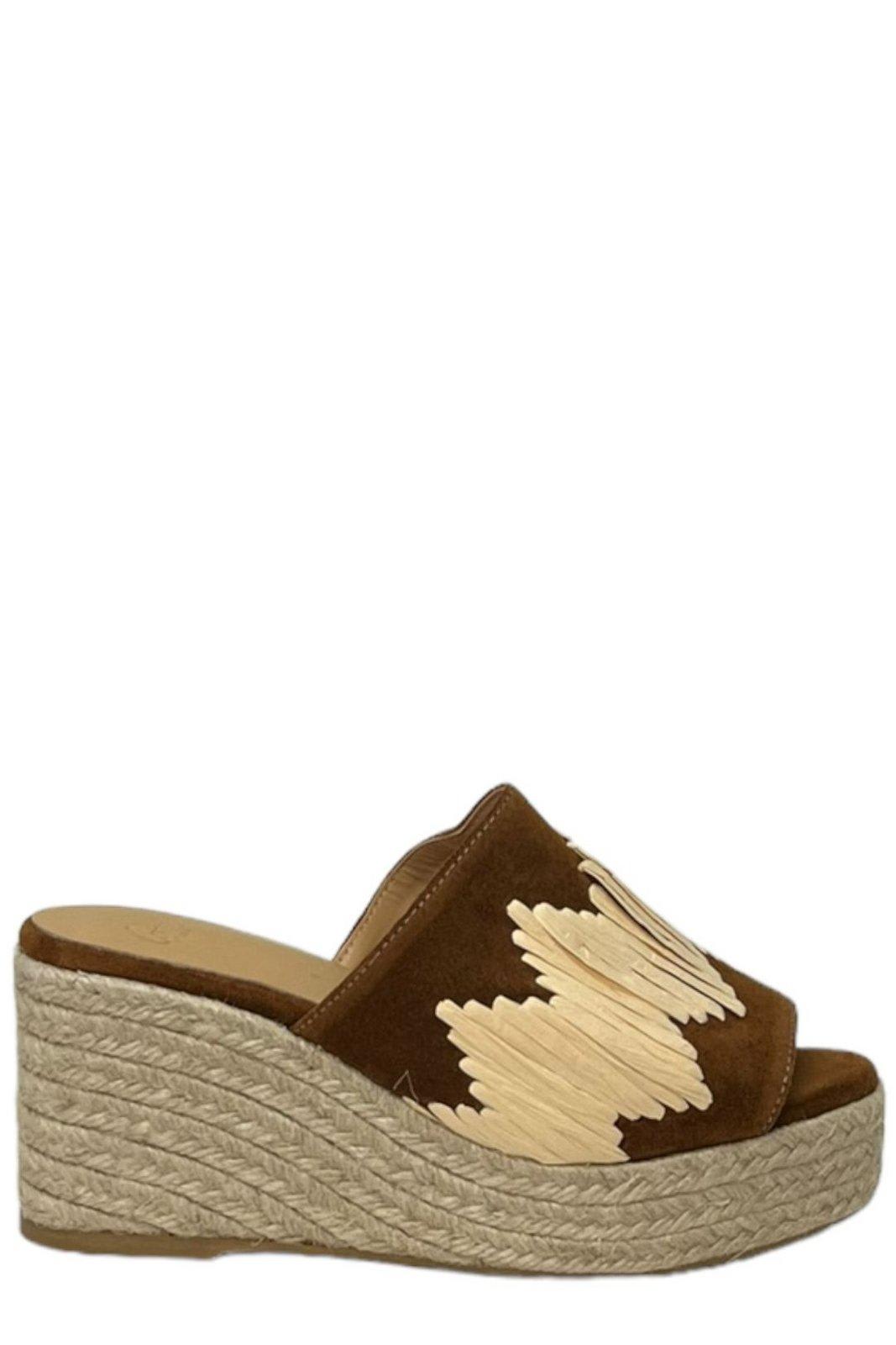 Castañer Eleo Almond Toe Wedge Espadrilles Castañer