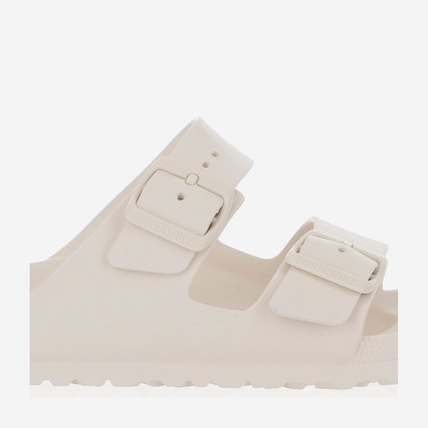 Birkenstock Arizona Eva Womens Slip On Buckle Slide Sandals In Eggshell