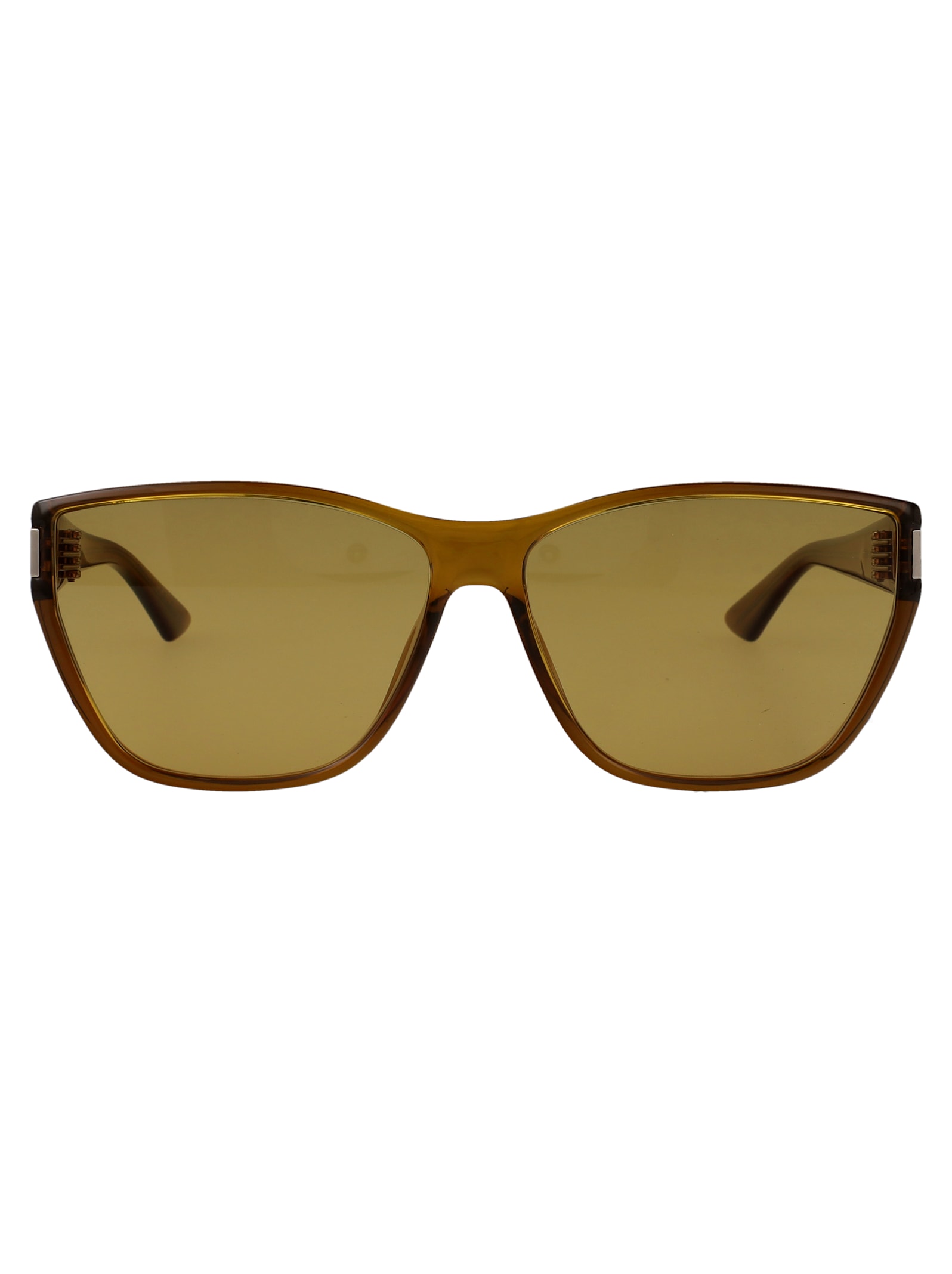 Saint Laurent Brown-brown-brown Bio Injection Sunglasses In Brown
