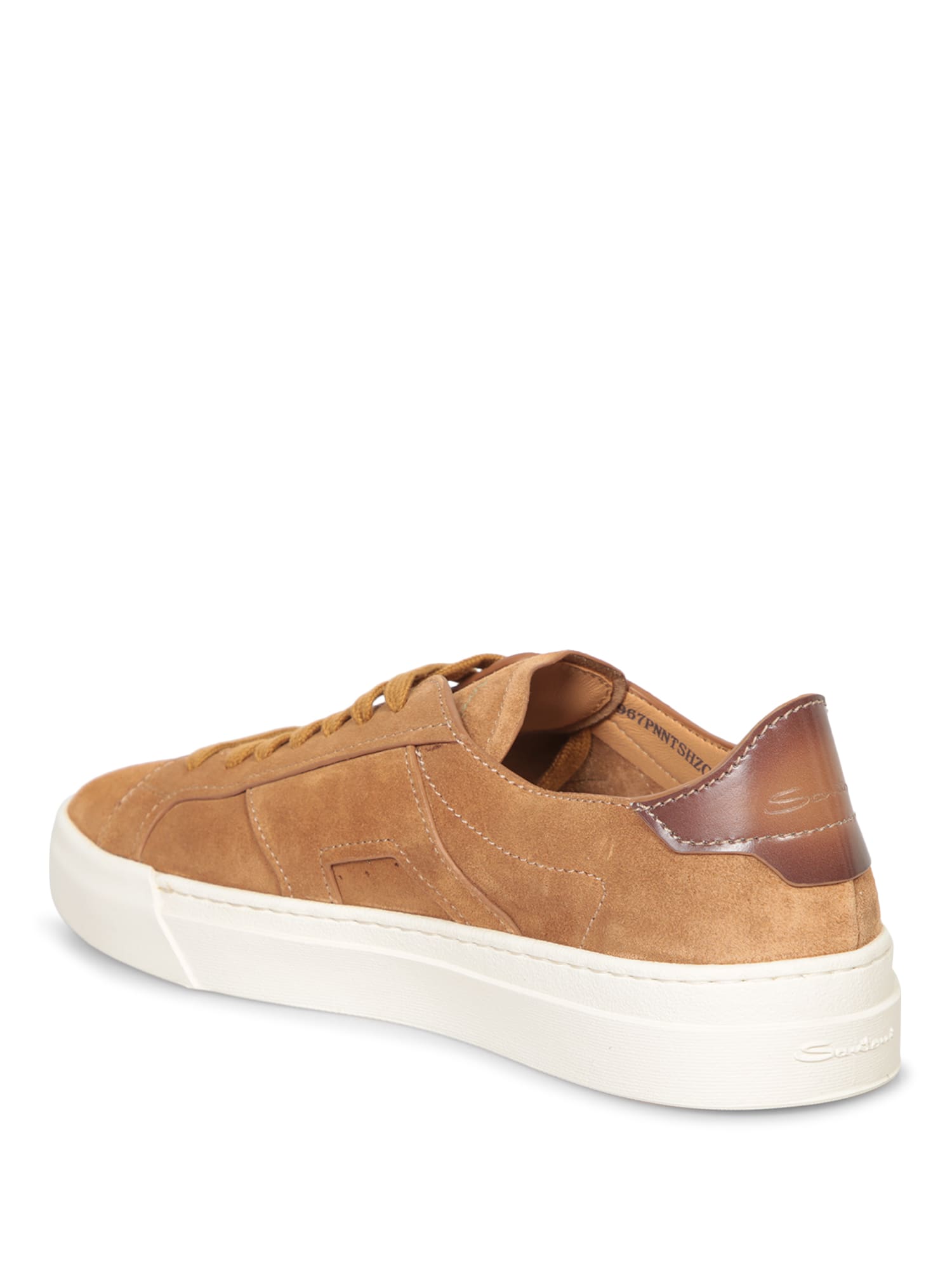 Shop Santoni Burnt Suede Dbs Sneakers In Brown