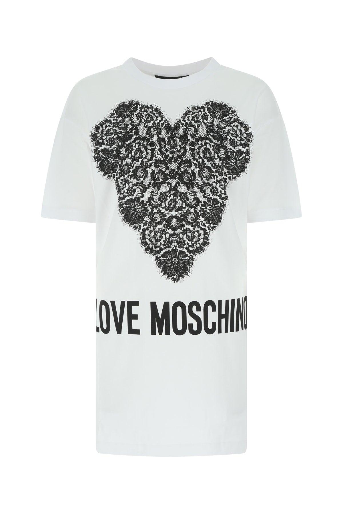 Love Moschino Logo Printed T-shirt Dress