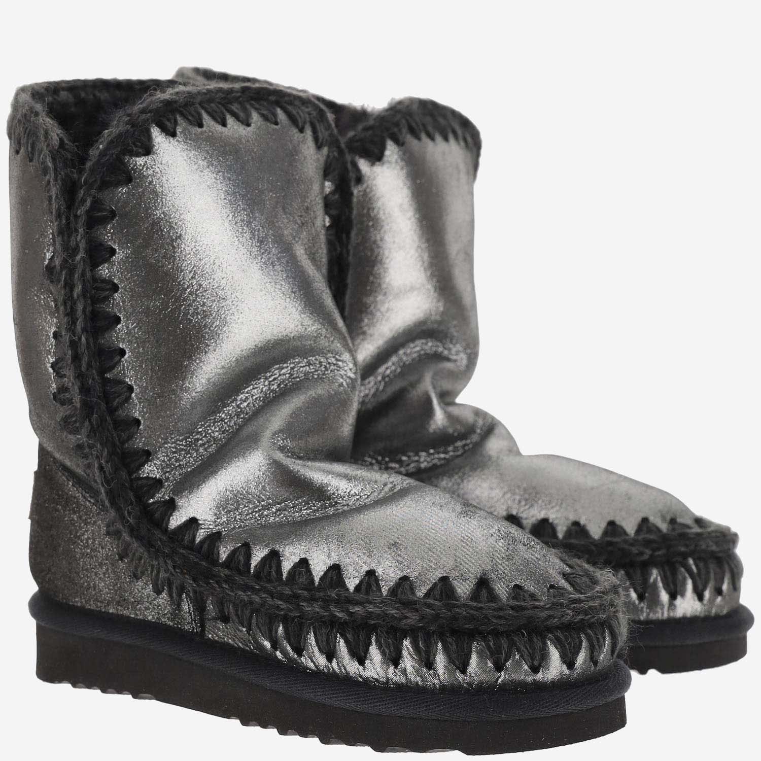 Shop Mou Eskimo Boots 24 In Grey