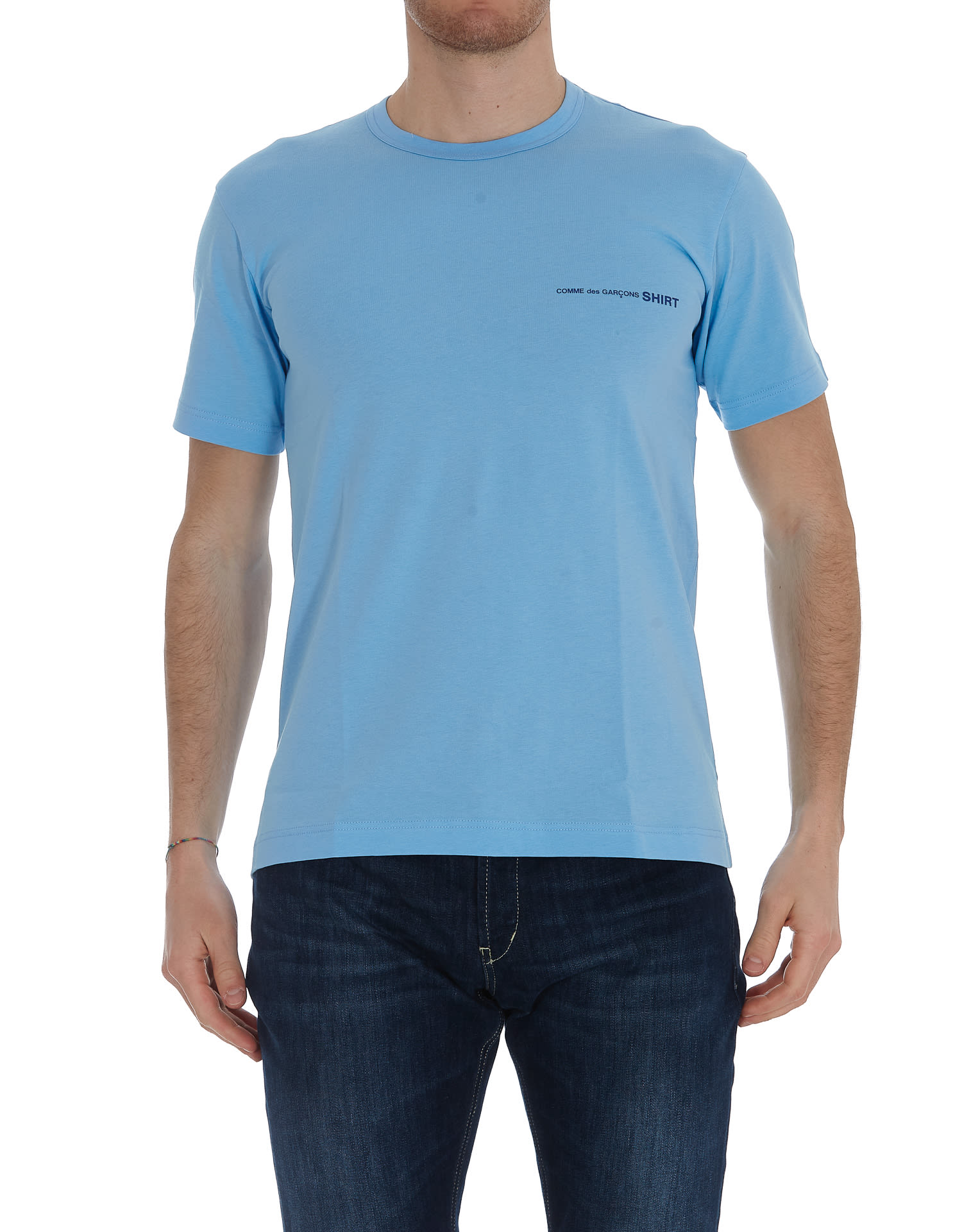 Comme Des Garçons Shirt Tshirt In Blue