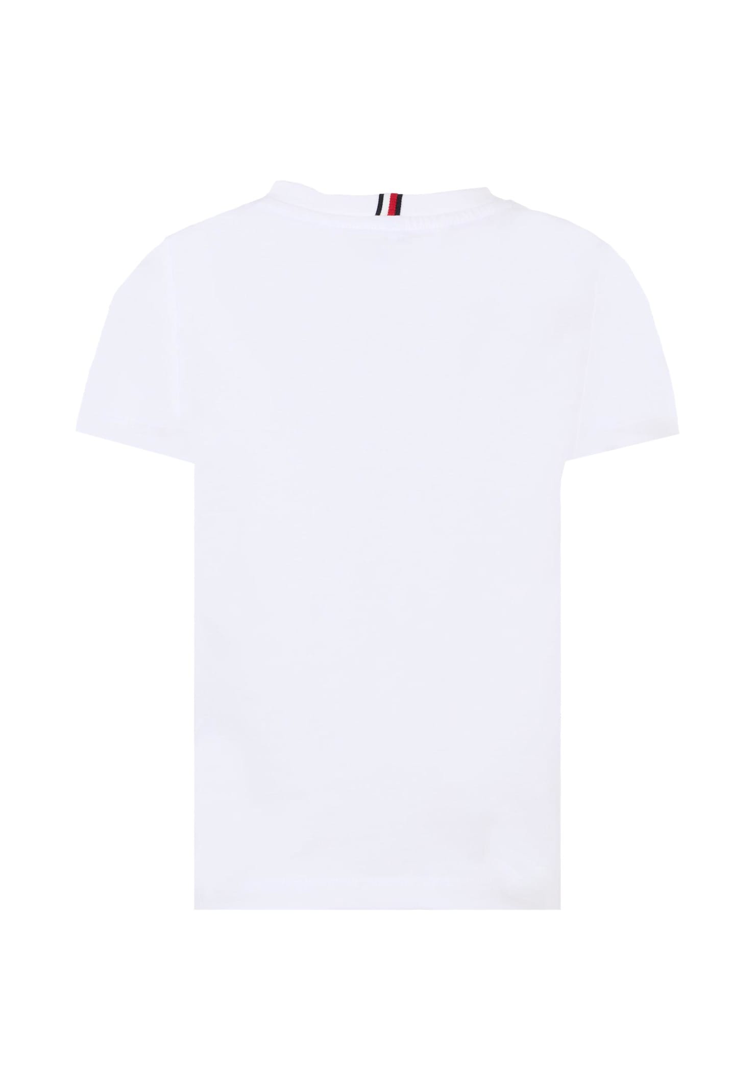 Tommy Hilfiger White T-shirt For Kids With Logo In White