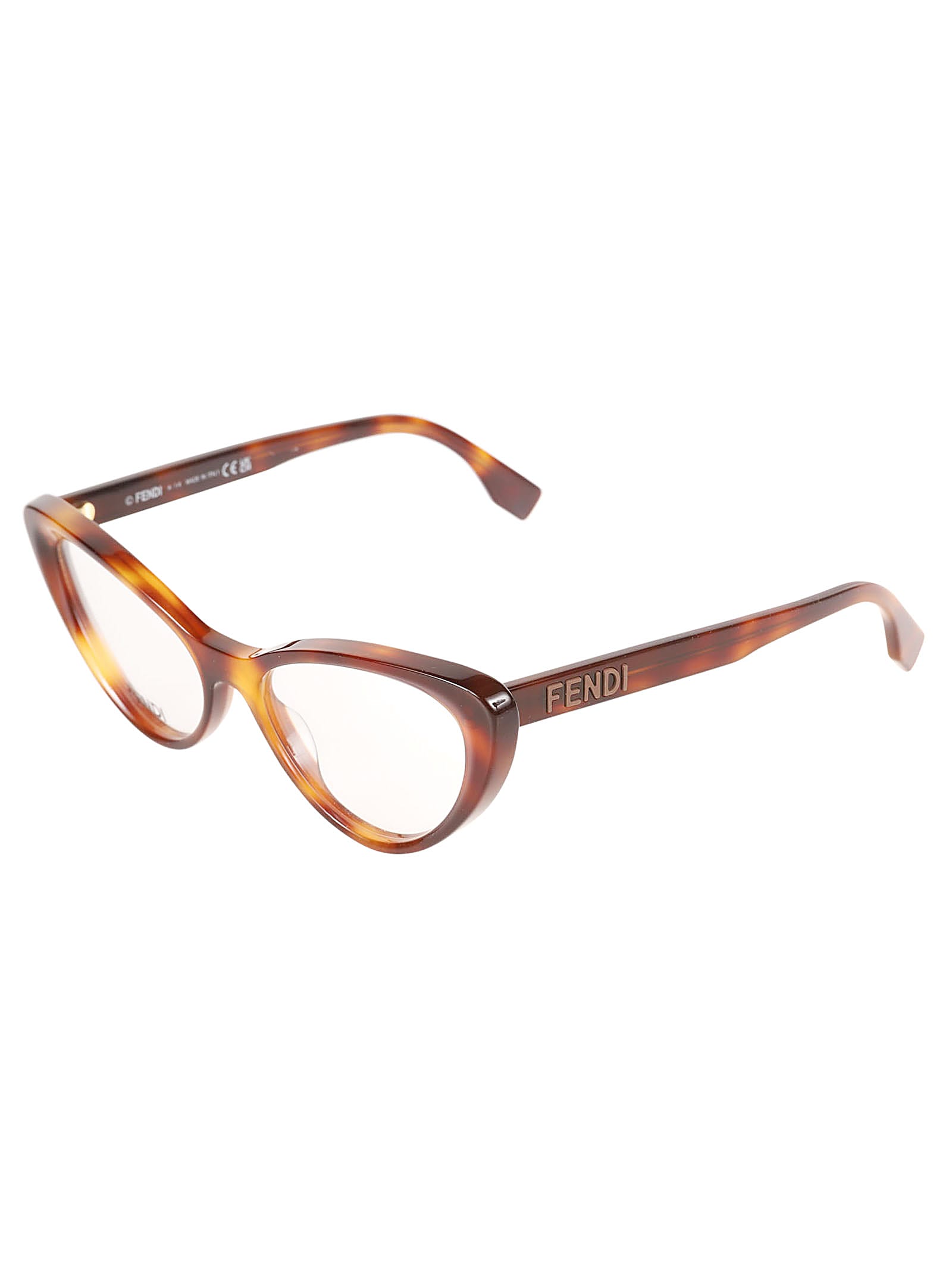 Fendi Eyewear Cat-eye Frame Glasses In 053 - Black