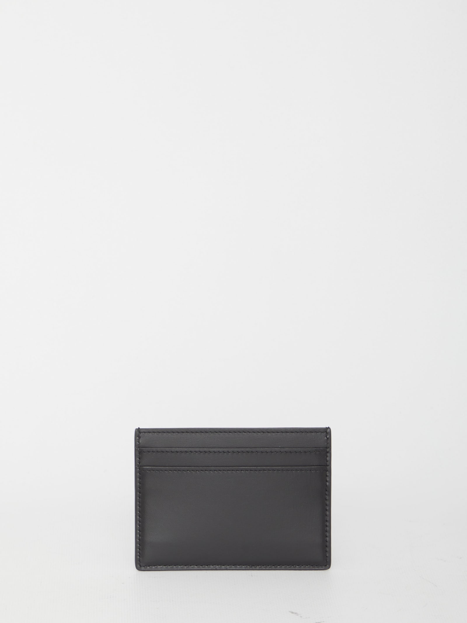 Shop Saint Laurent Small Monogram Card Case In Black