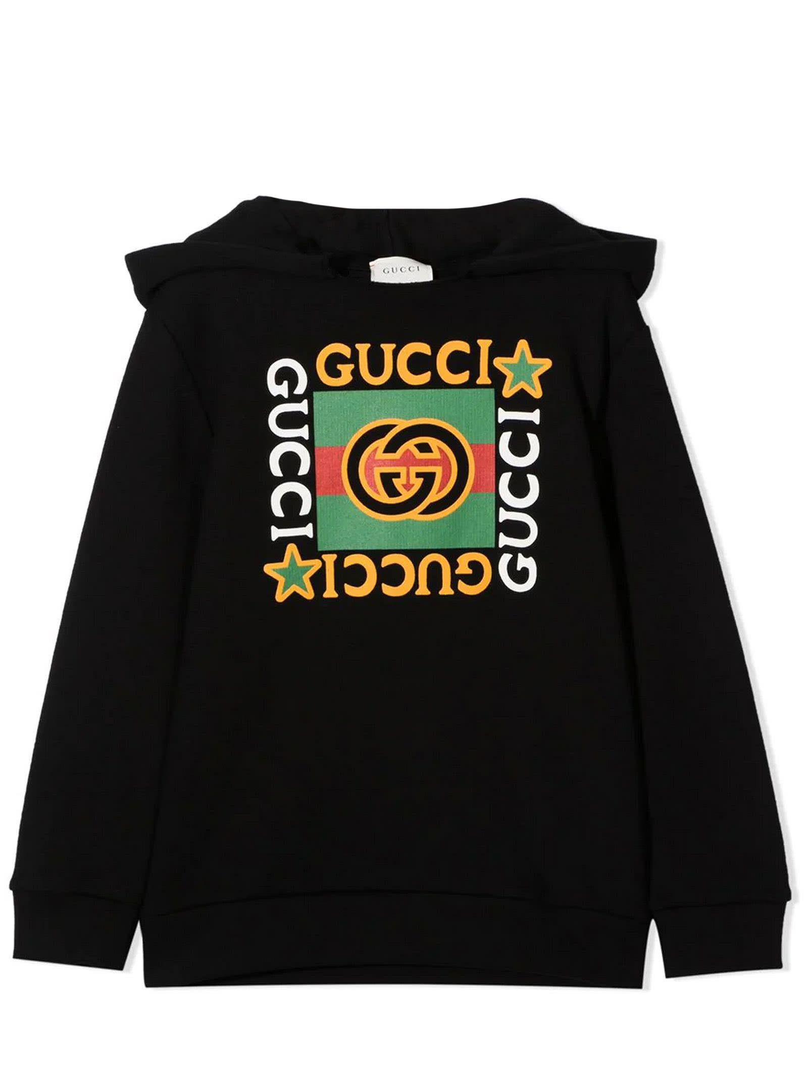 Gucci Black Cotton Hoodie